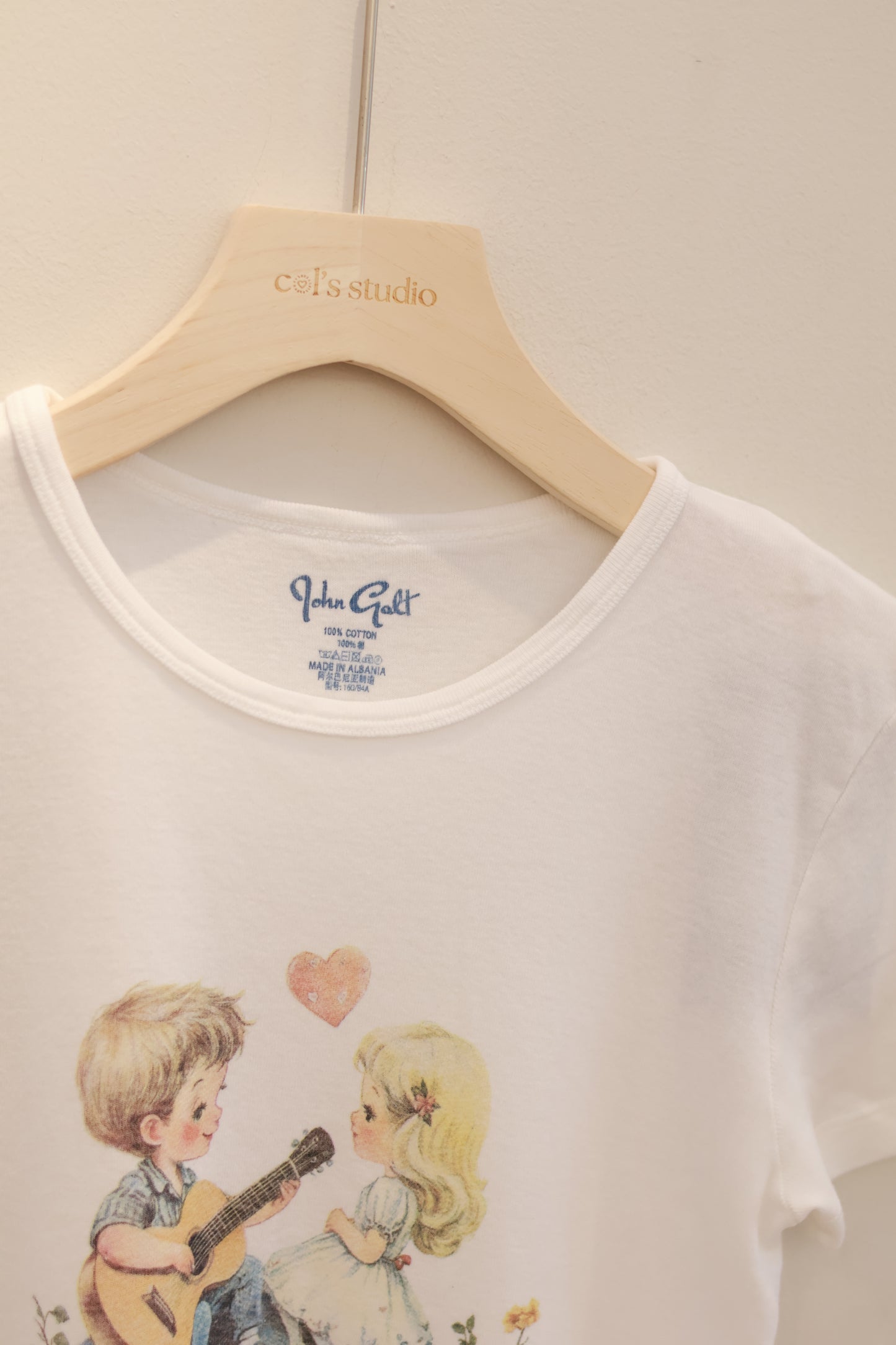 BRANDY Hailie Kids In Love Top - White/S