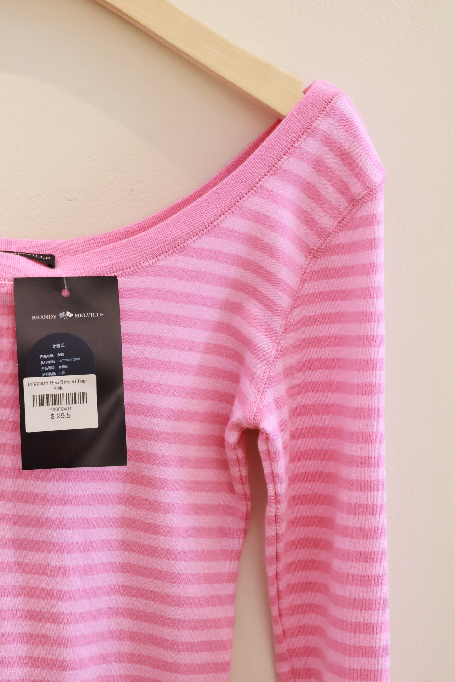BRANDY Bea Striped Top- Pink