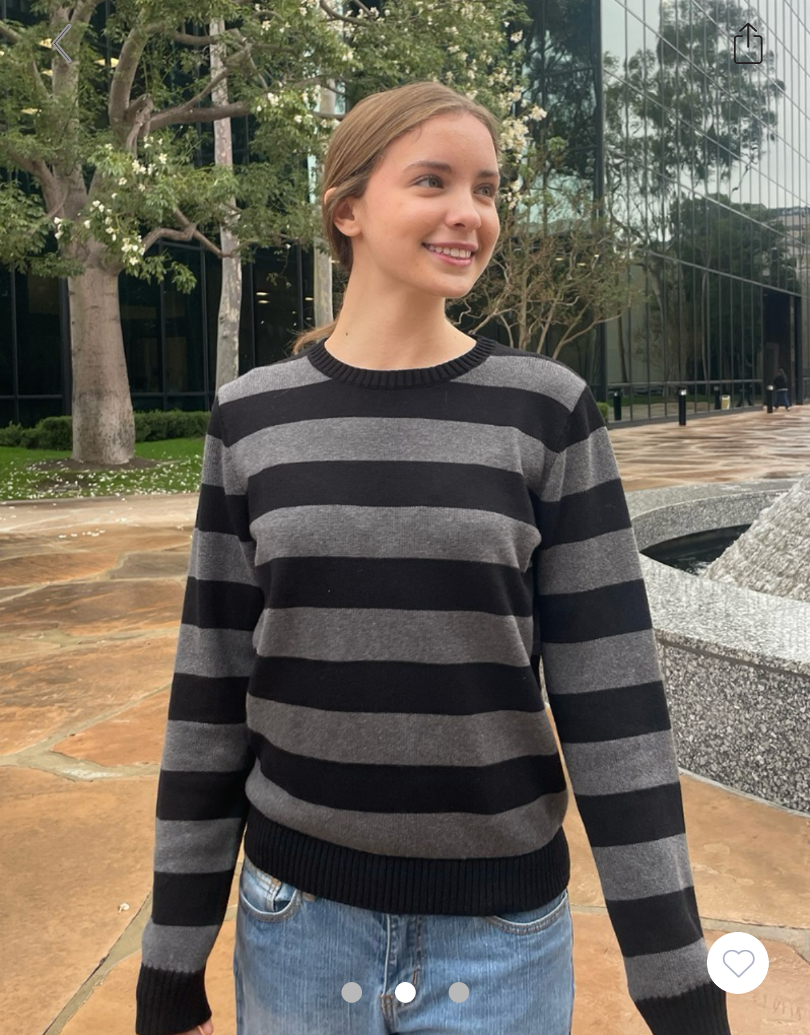 BRANDY MELVILLE Brianna Striped Sweater