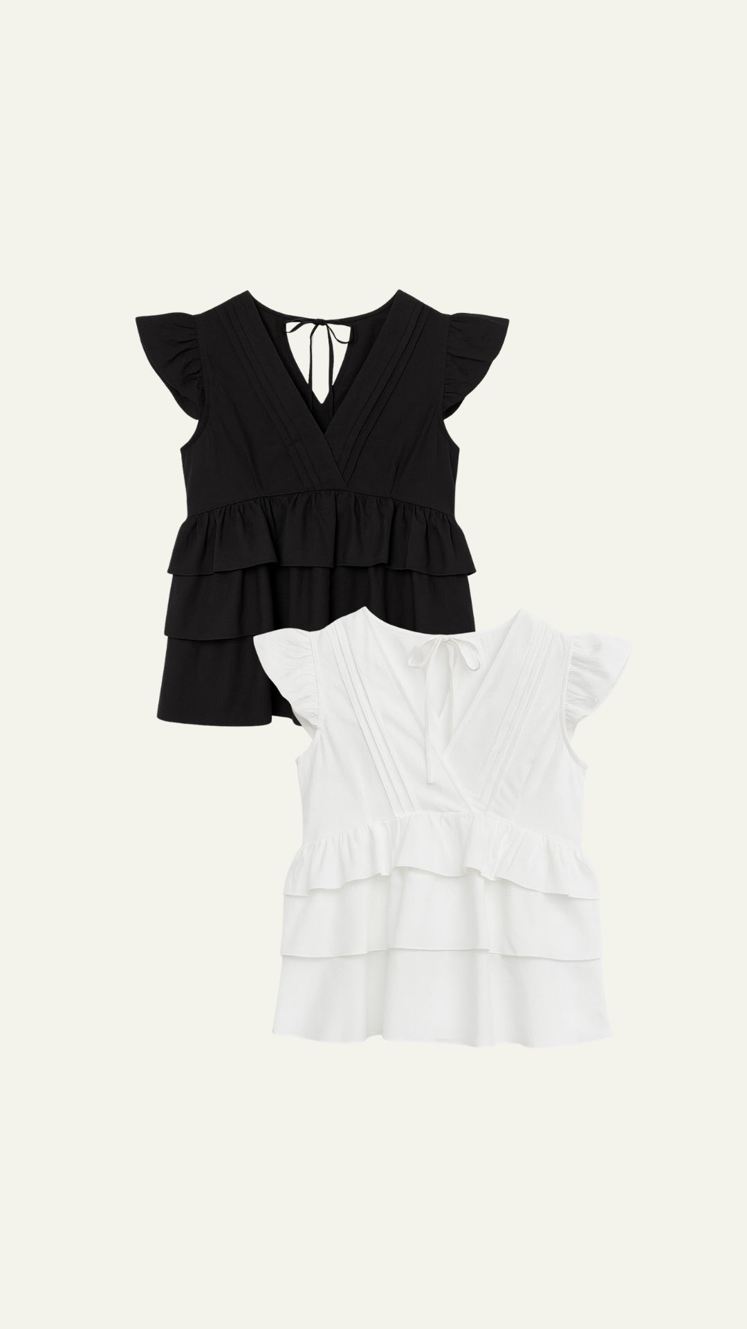 Layered babydoll top