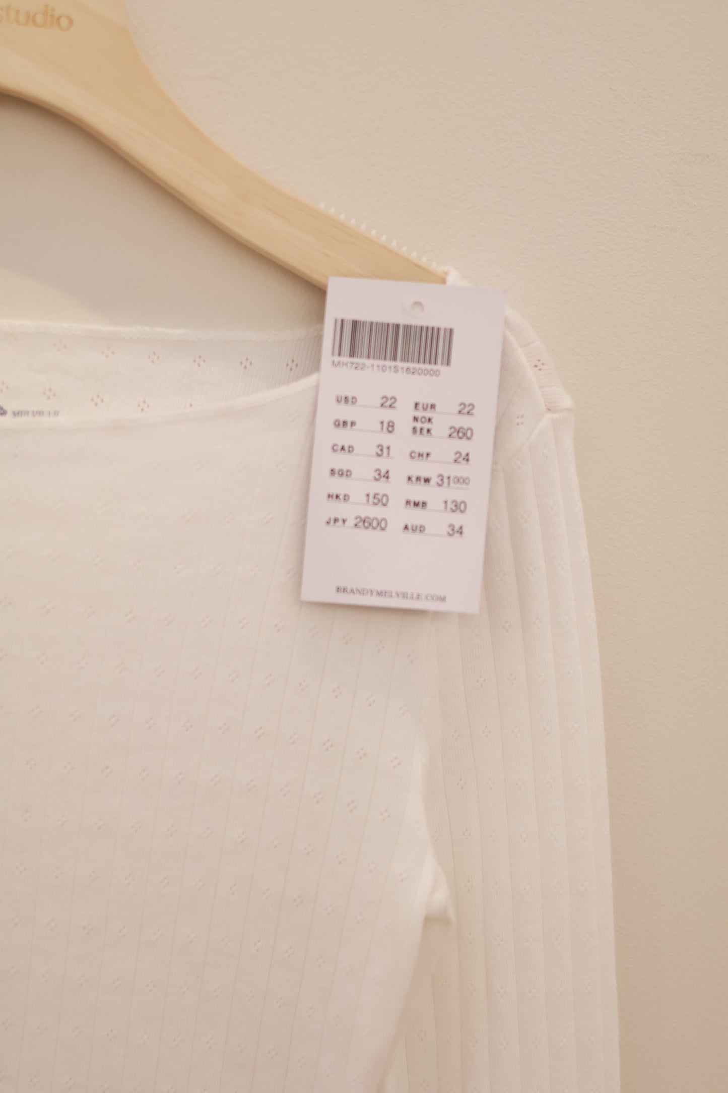 BRANDY McKenna Eyelet Top - White