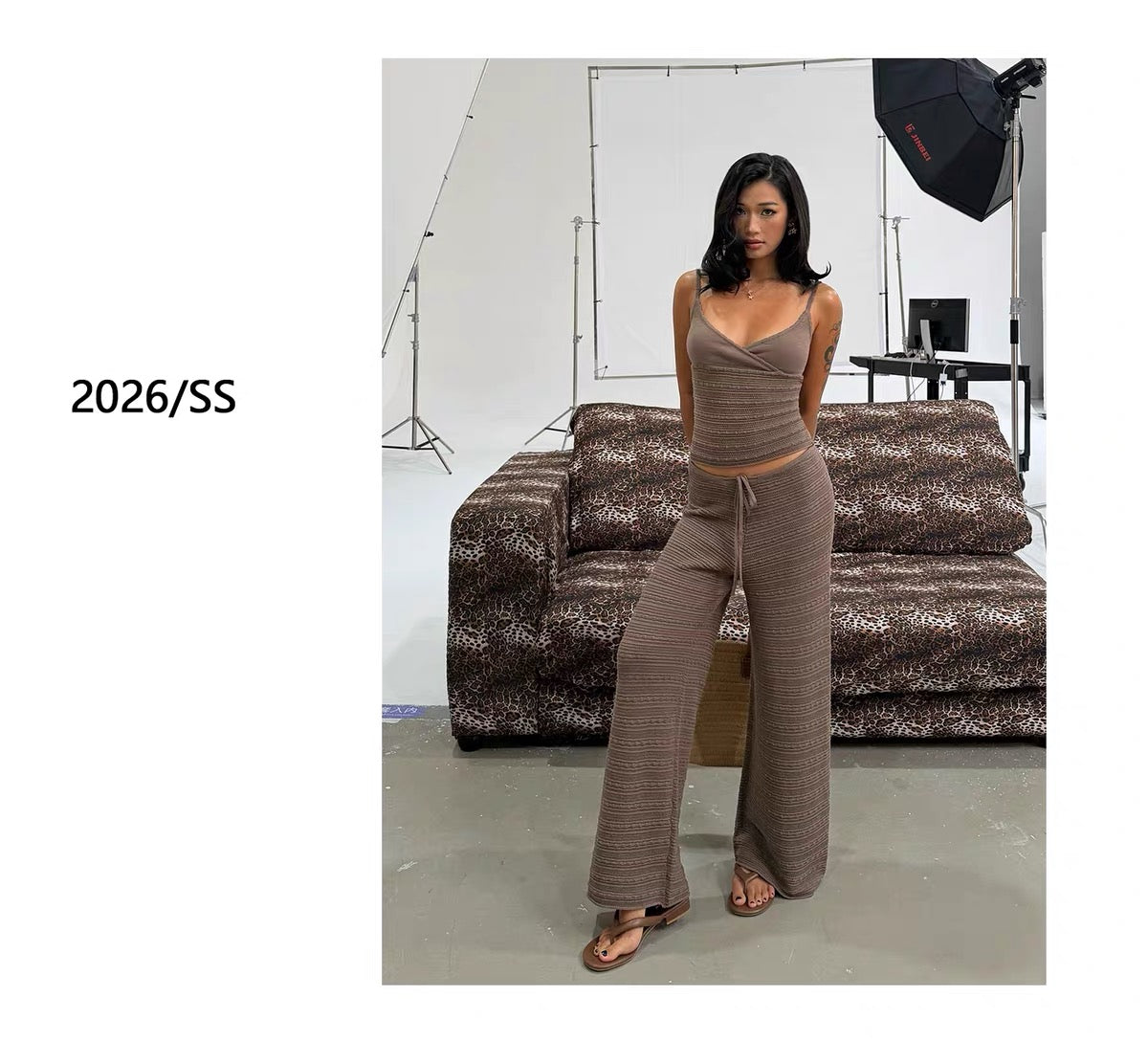 AUD Brown Wide Leg Pants