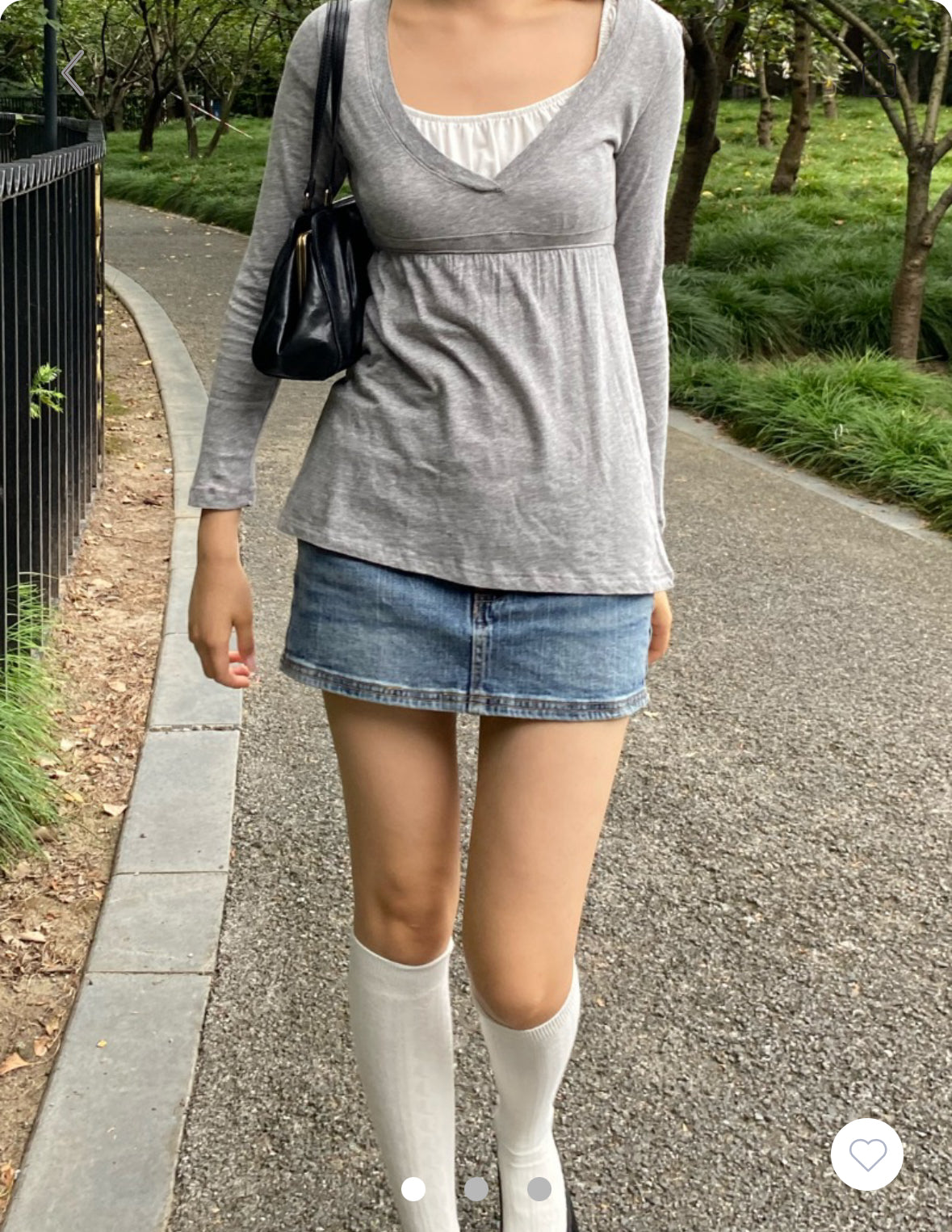 BRANDY Amelie Top- GRAY