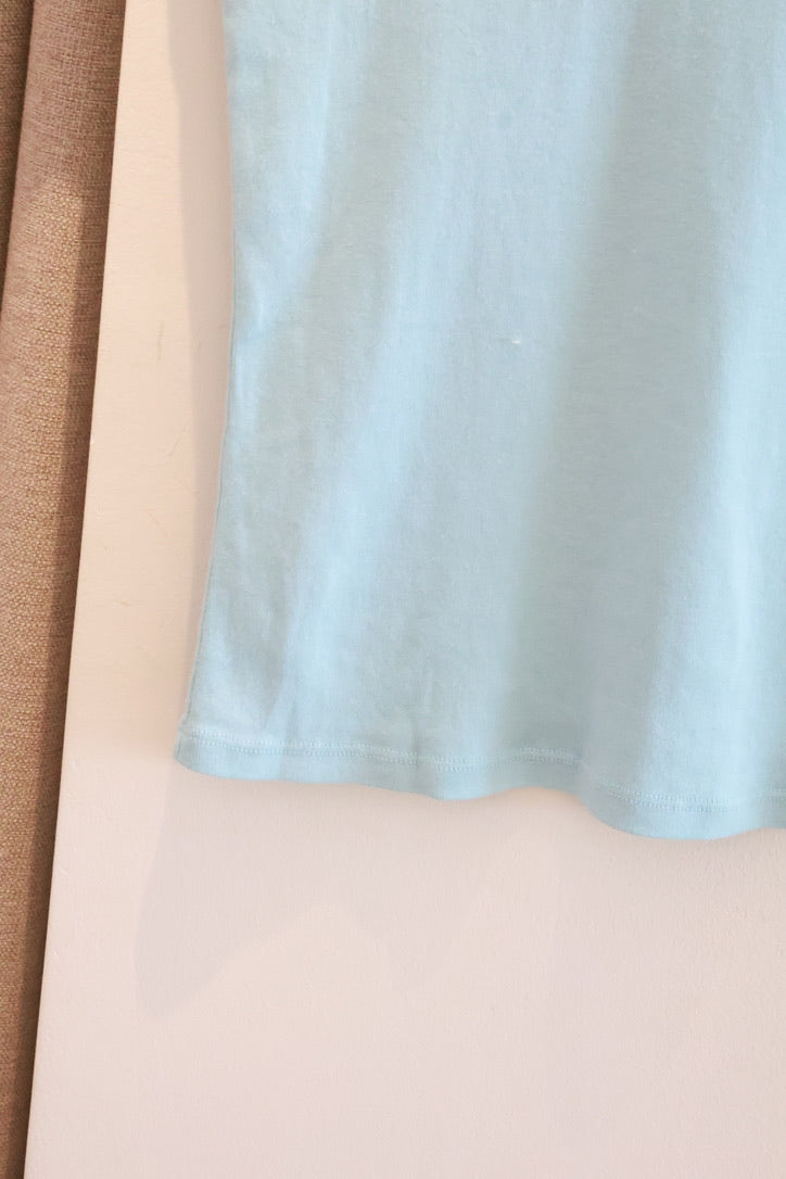 BRANDY Zelly Top -OFF -SKY BLUE
