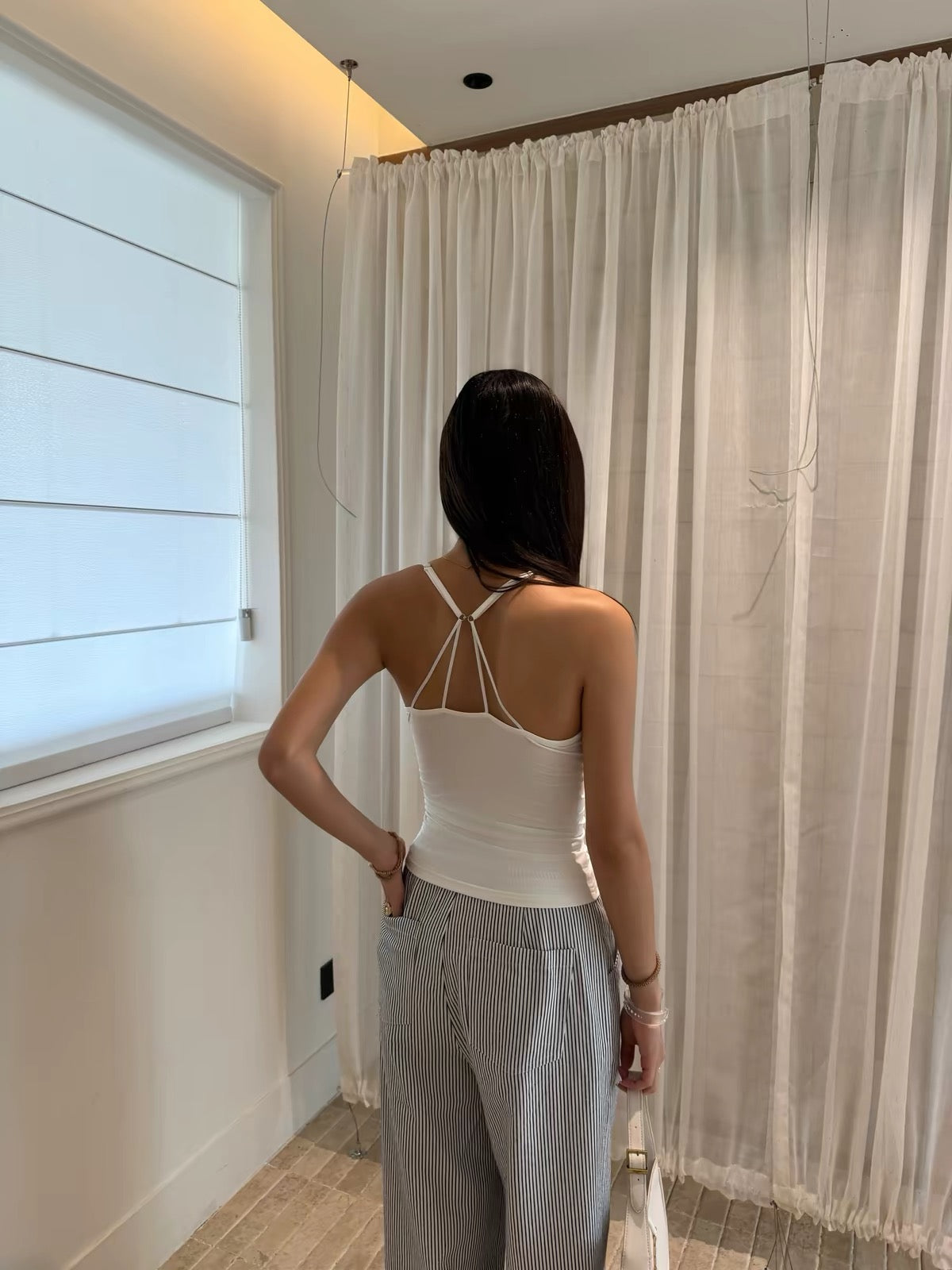 AUD Striped Wide Leg Pants