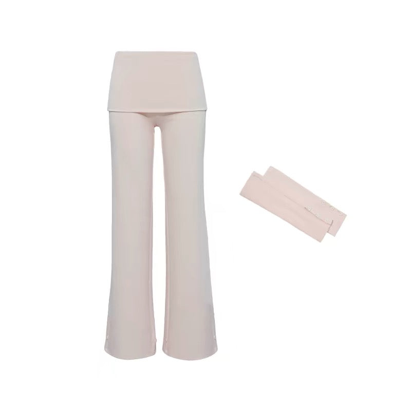 AUD Pink Micro Flare Pants