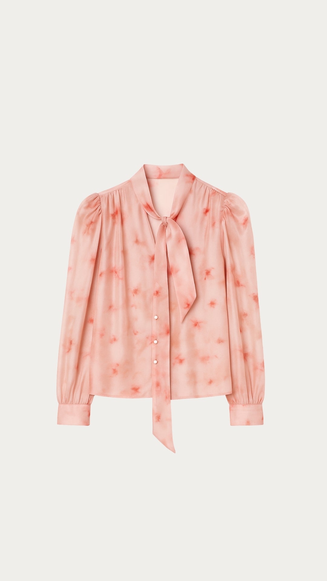 Pink floral blouse