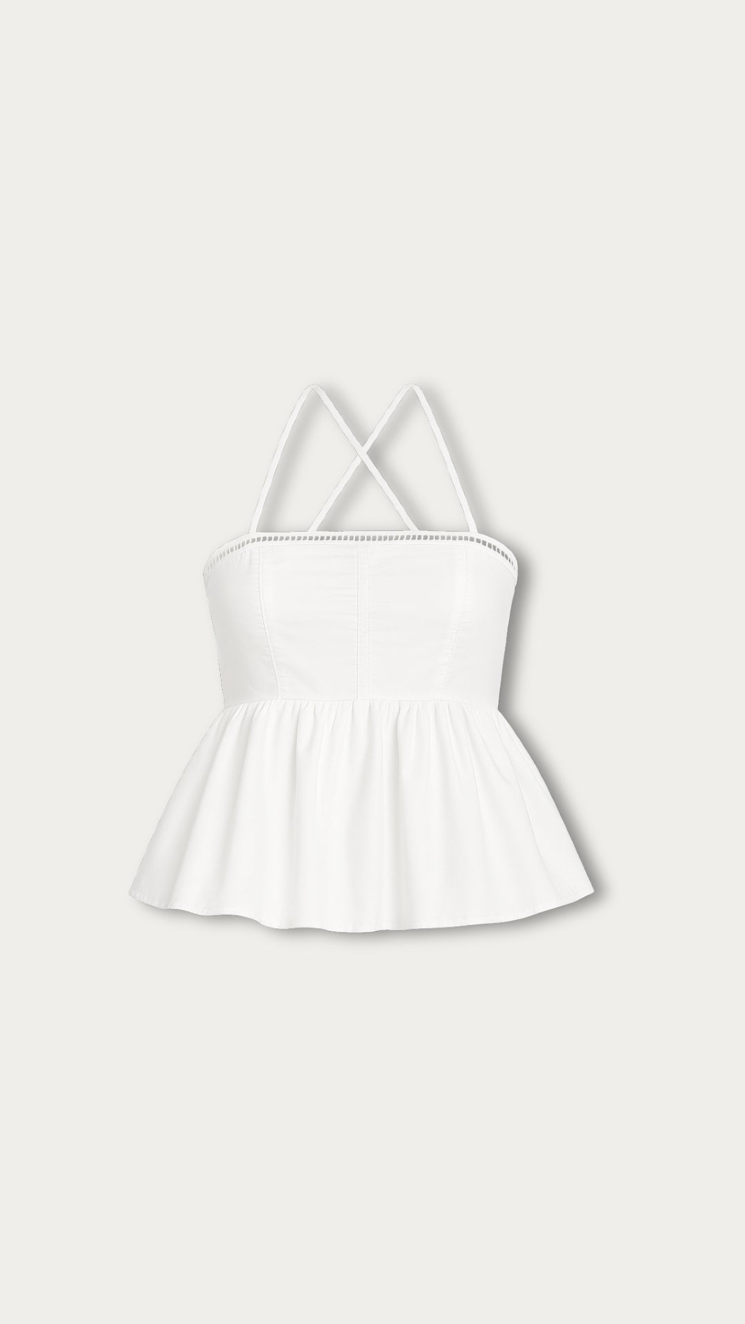 Cotton crossback flowy top