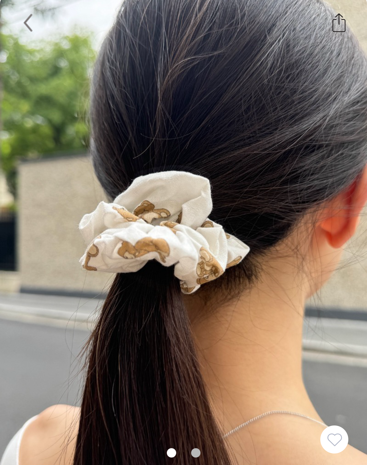 BRANDY TEDDY BEAR SCRUNCHIE