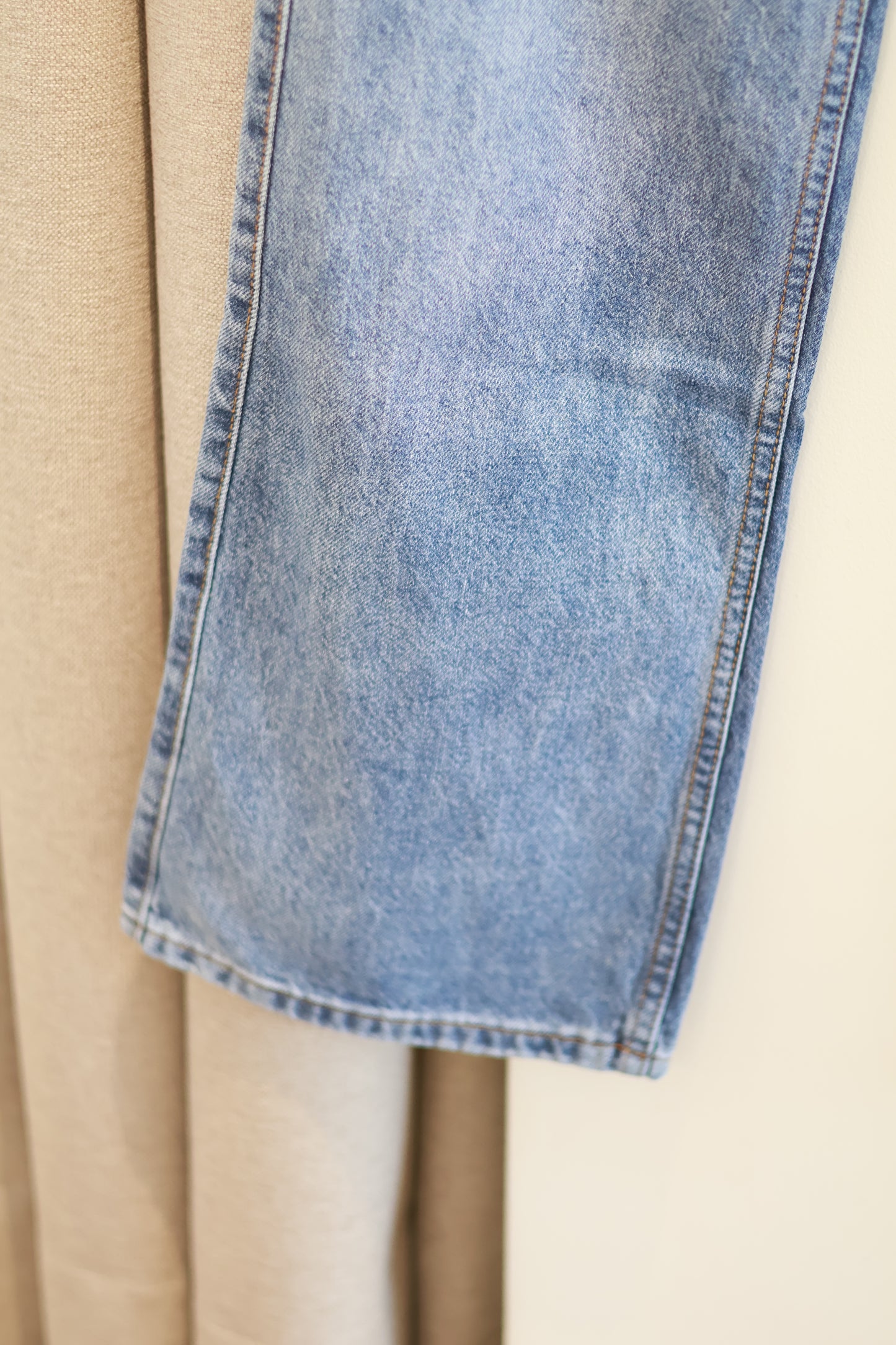 Light Wash Straight Jeans
