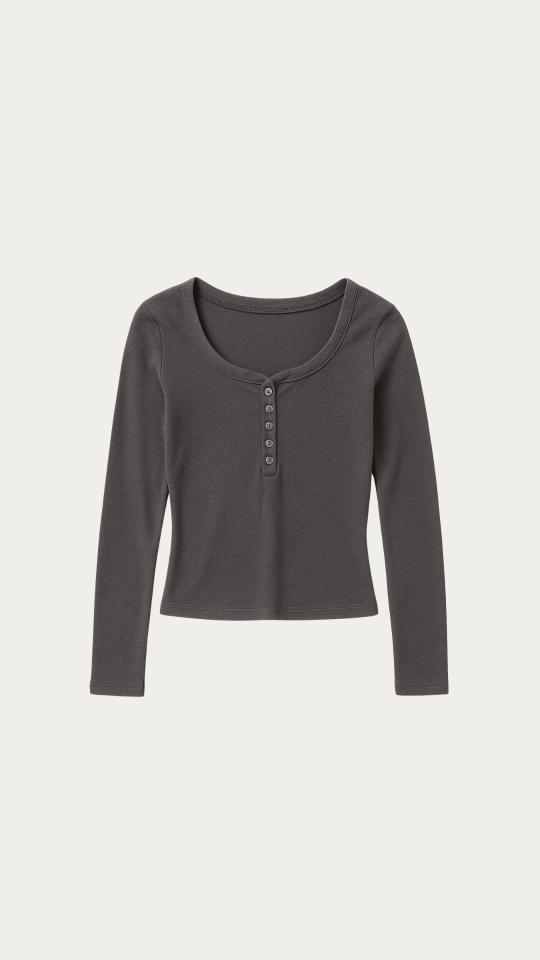 Dark gray buttons long sleeve