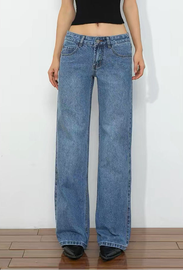 Light Wash Tall Straight Jeans