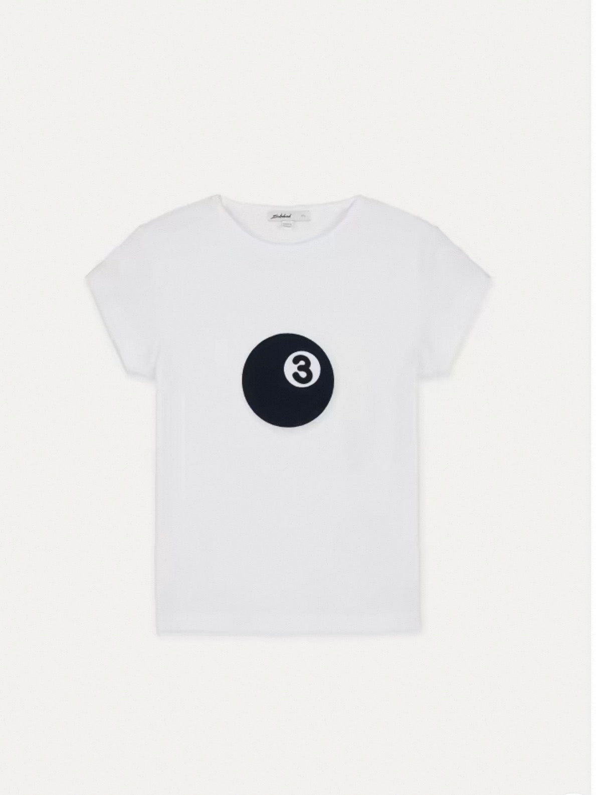 SUBDUED White Cropped Fitted T-Shirt