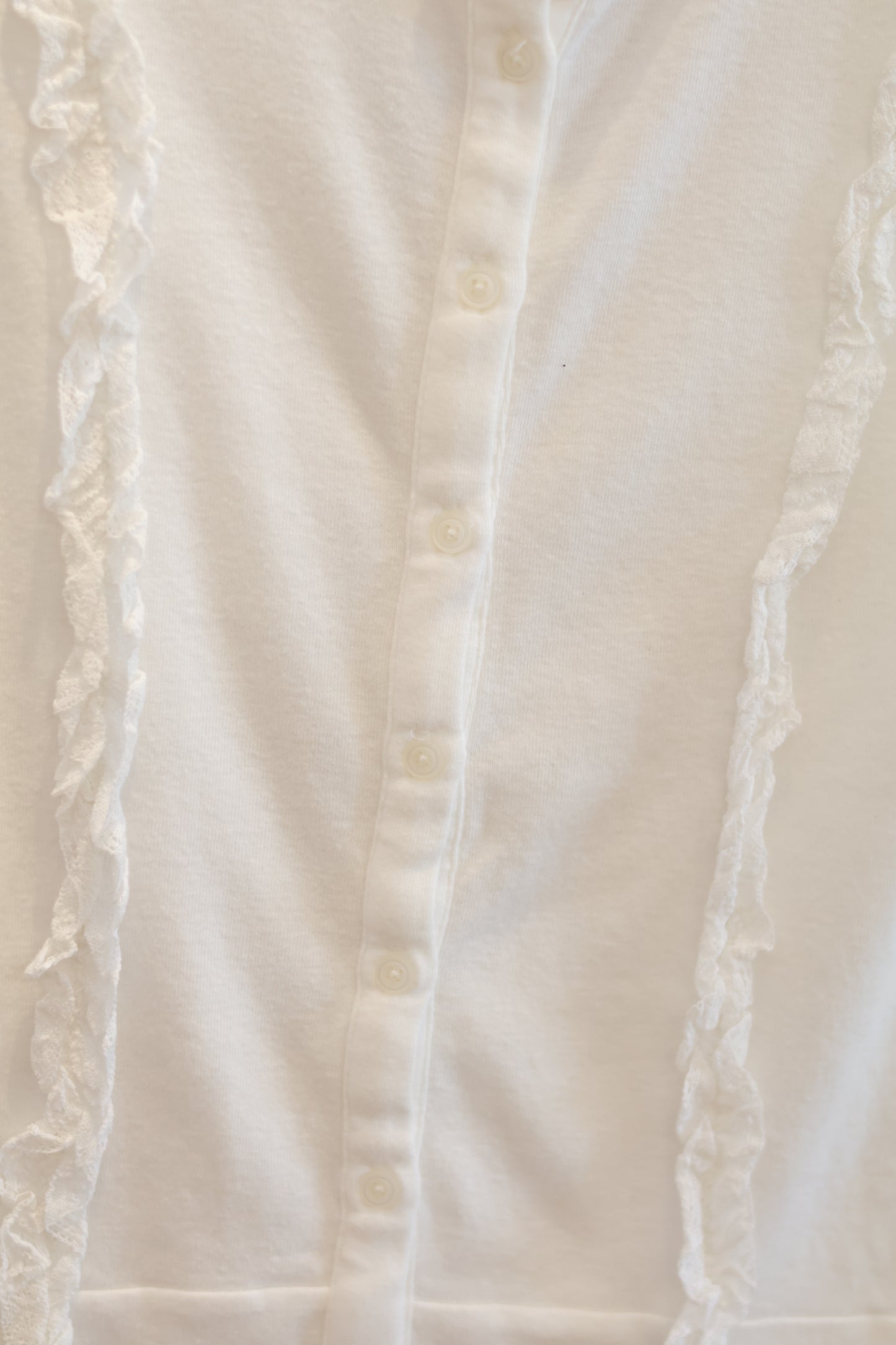 BRANDY Starla Scalloped Top -WHITE