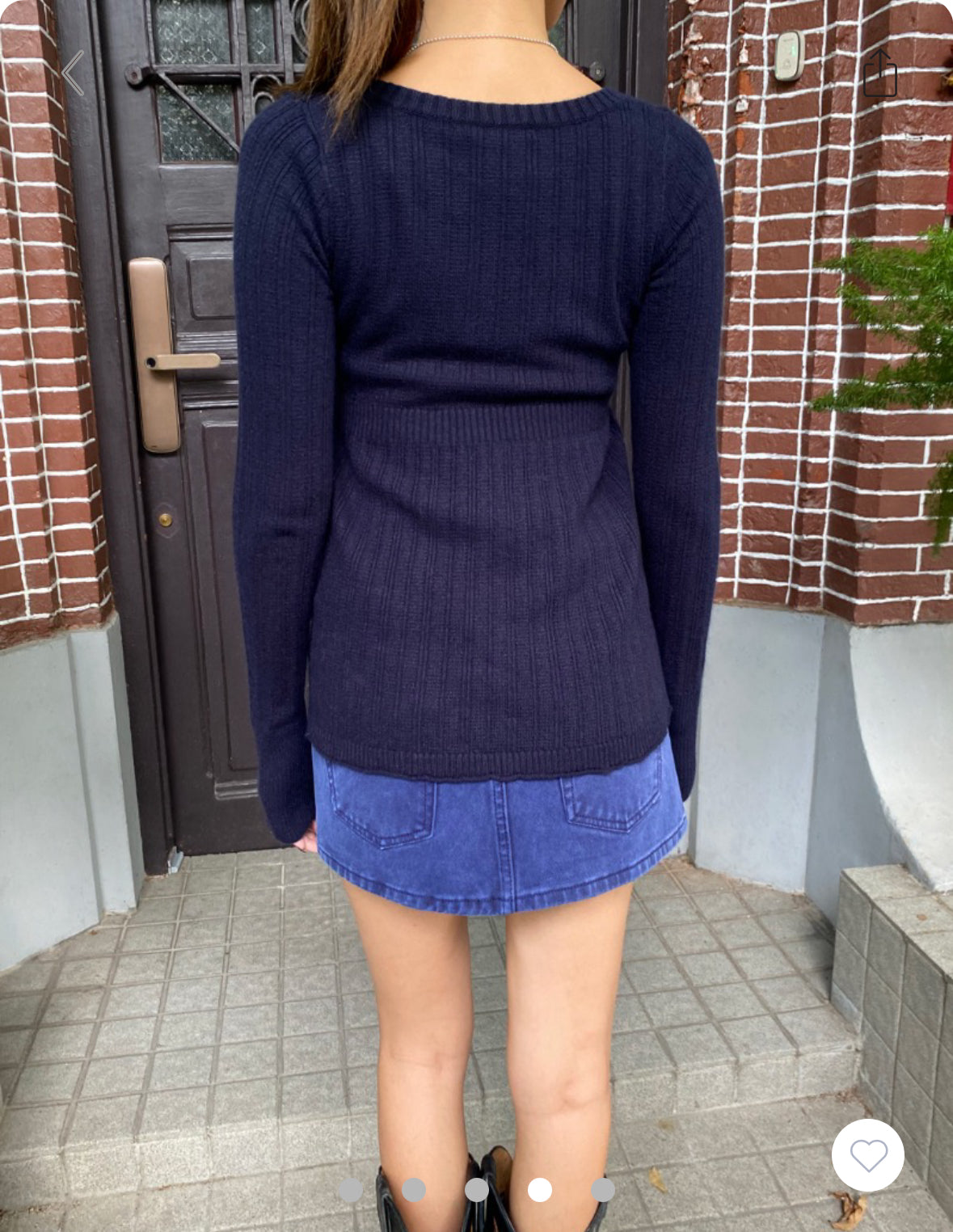 BRANDY Amelie Sweater -NAVY