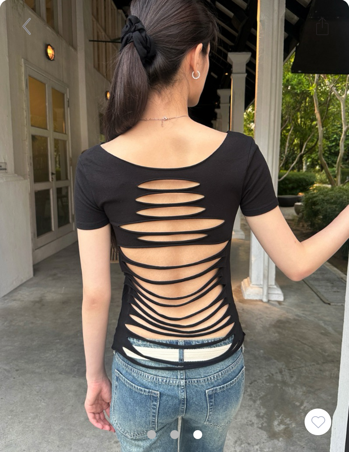 BRANDY MELVILLE Scarlett Top- BLACK