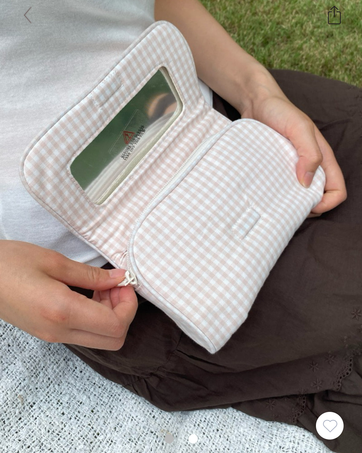 BRANDY Makeup Bag -STRIPES