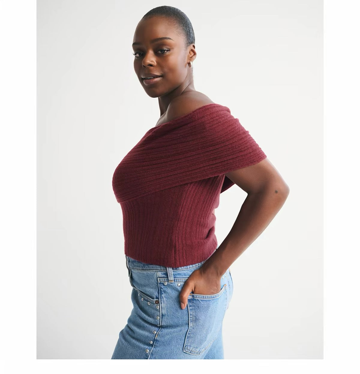 ABERCROMBIE&FITCH Off-Shoulder Top