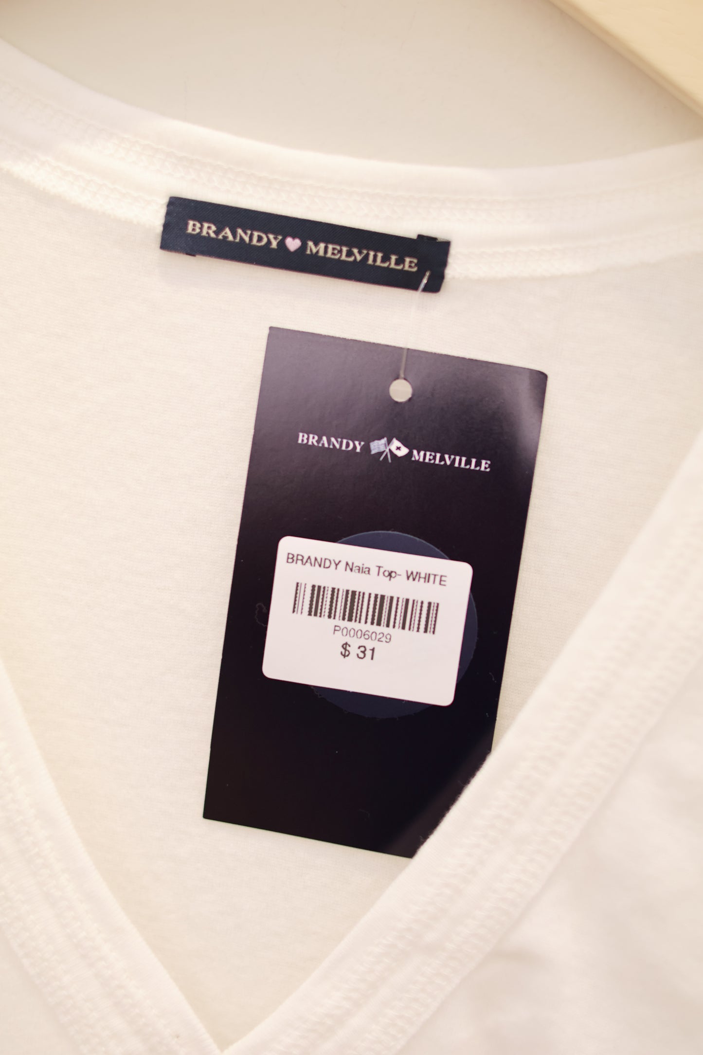 BRANDY Naia Top- WHITE