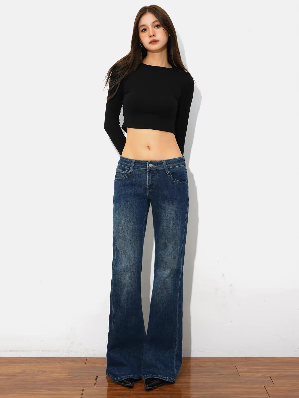 @SOHOT Low Waist Cement Grey Jeans