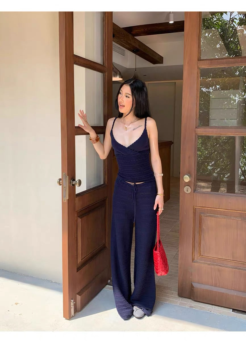 AUD Navy Wide Leg Pants