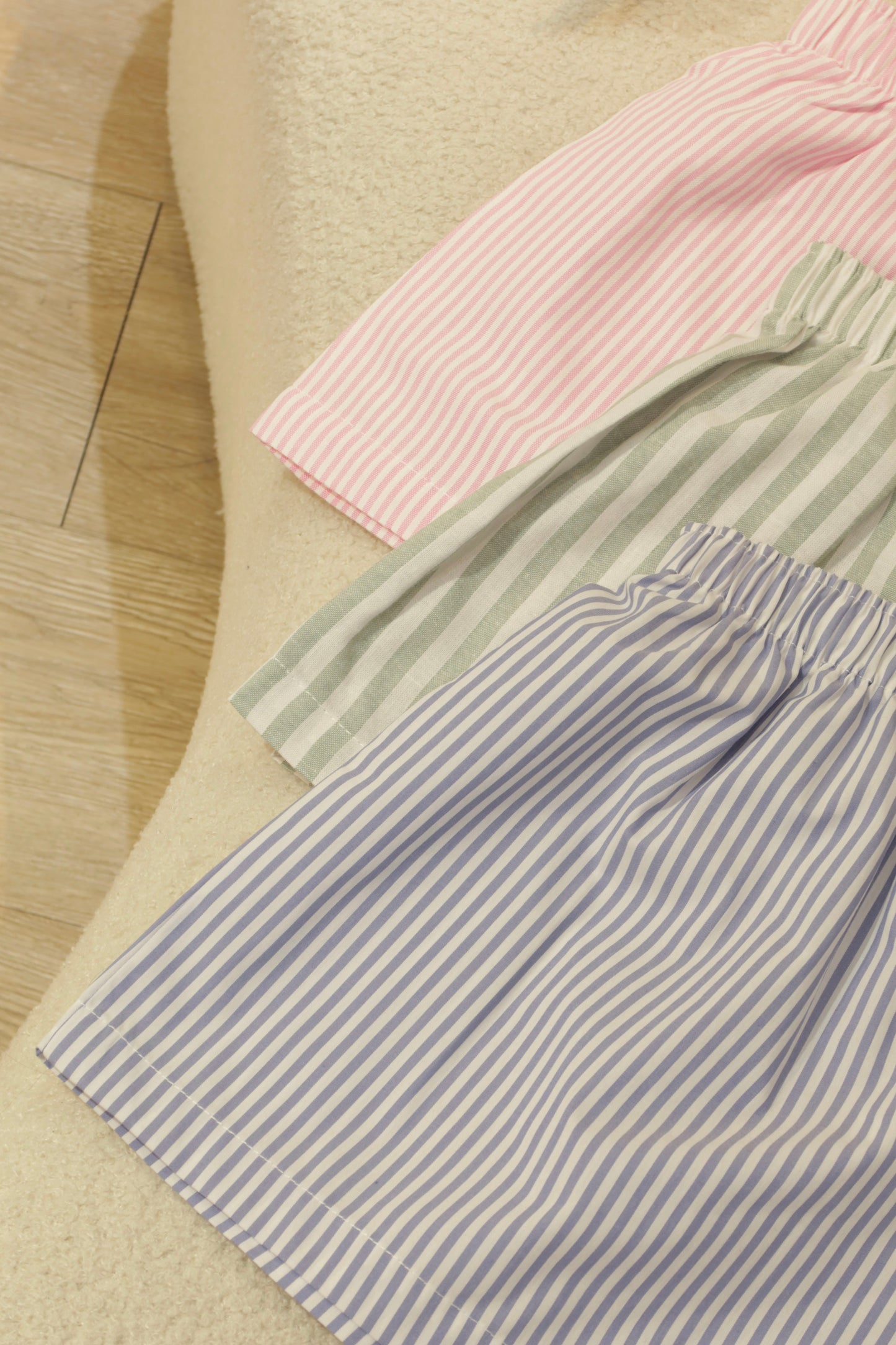 THICK PINK STRIPES SUMMER SHORTS