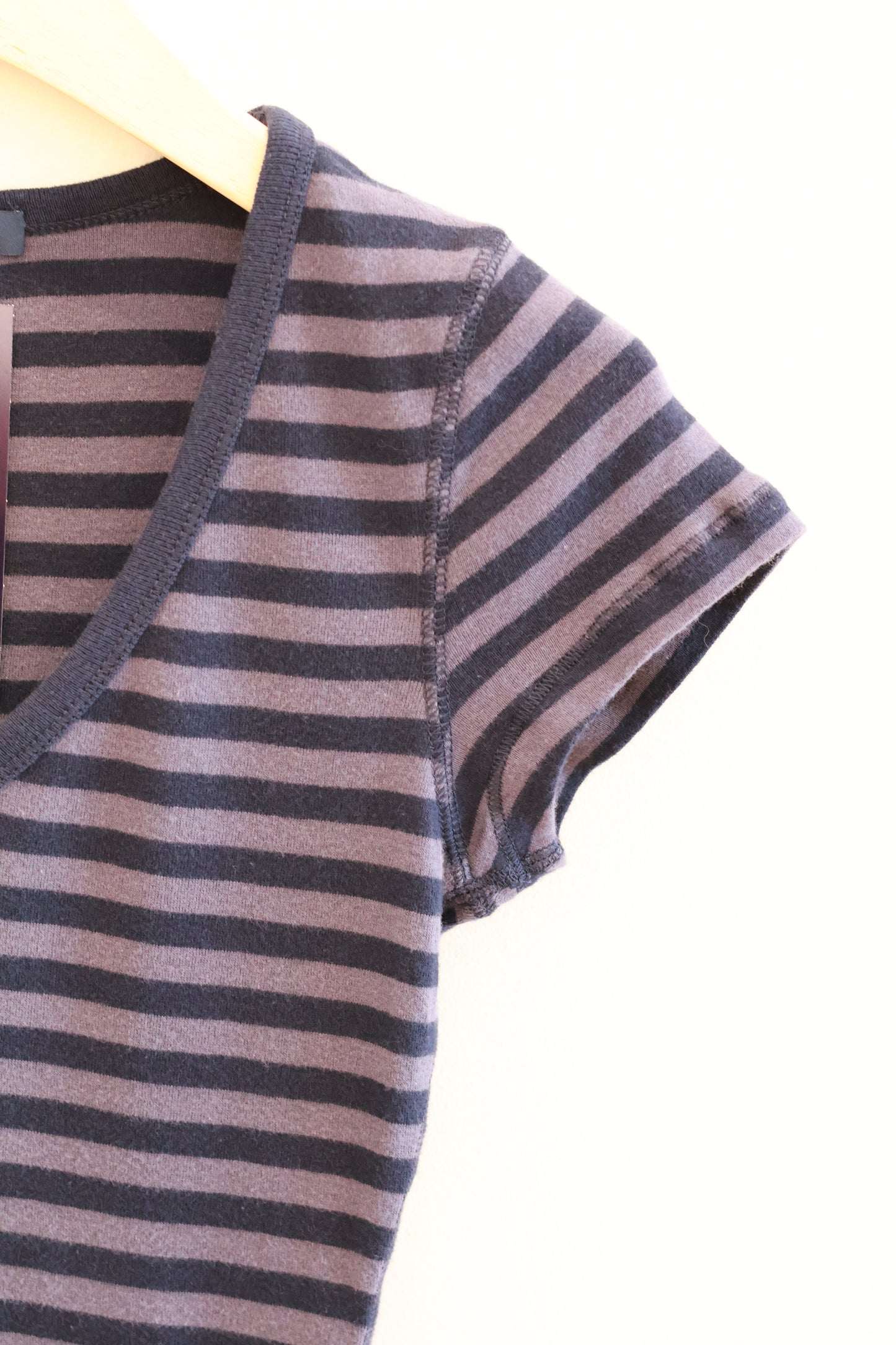 BRANDY SAFIYA Striped Top- NAVY