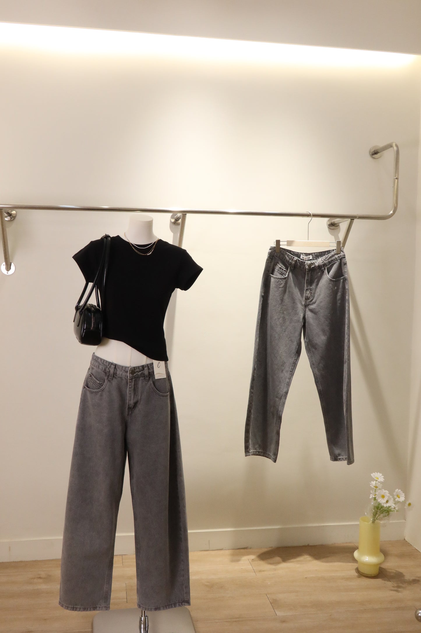 Gray Washed Jeans