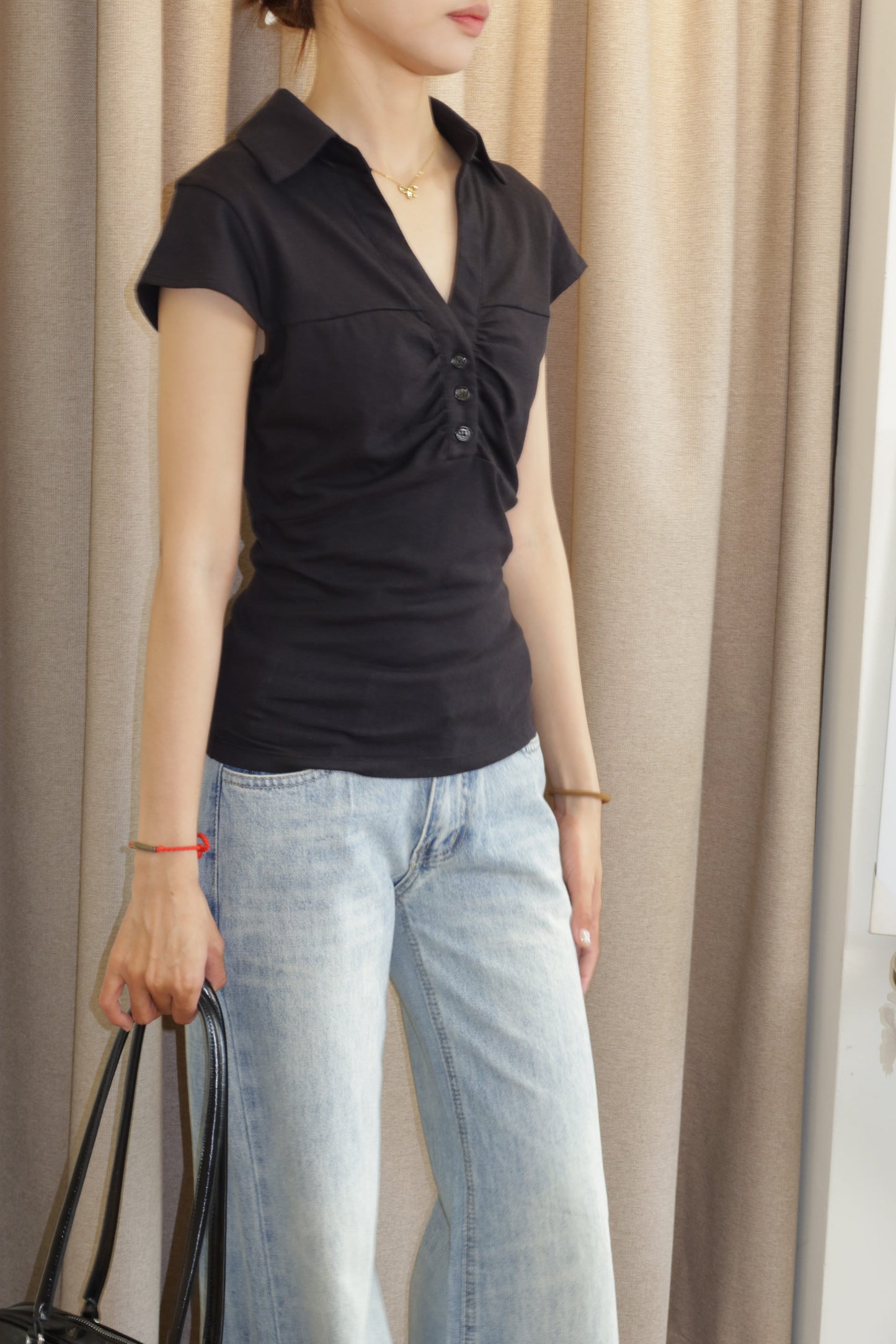Polo buttons short sleeve