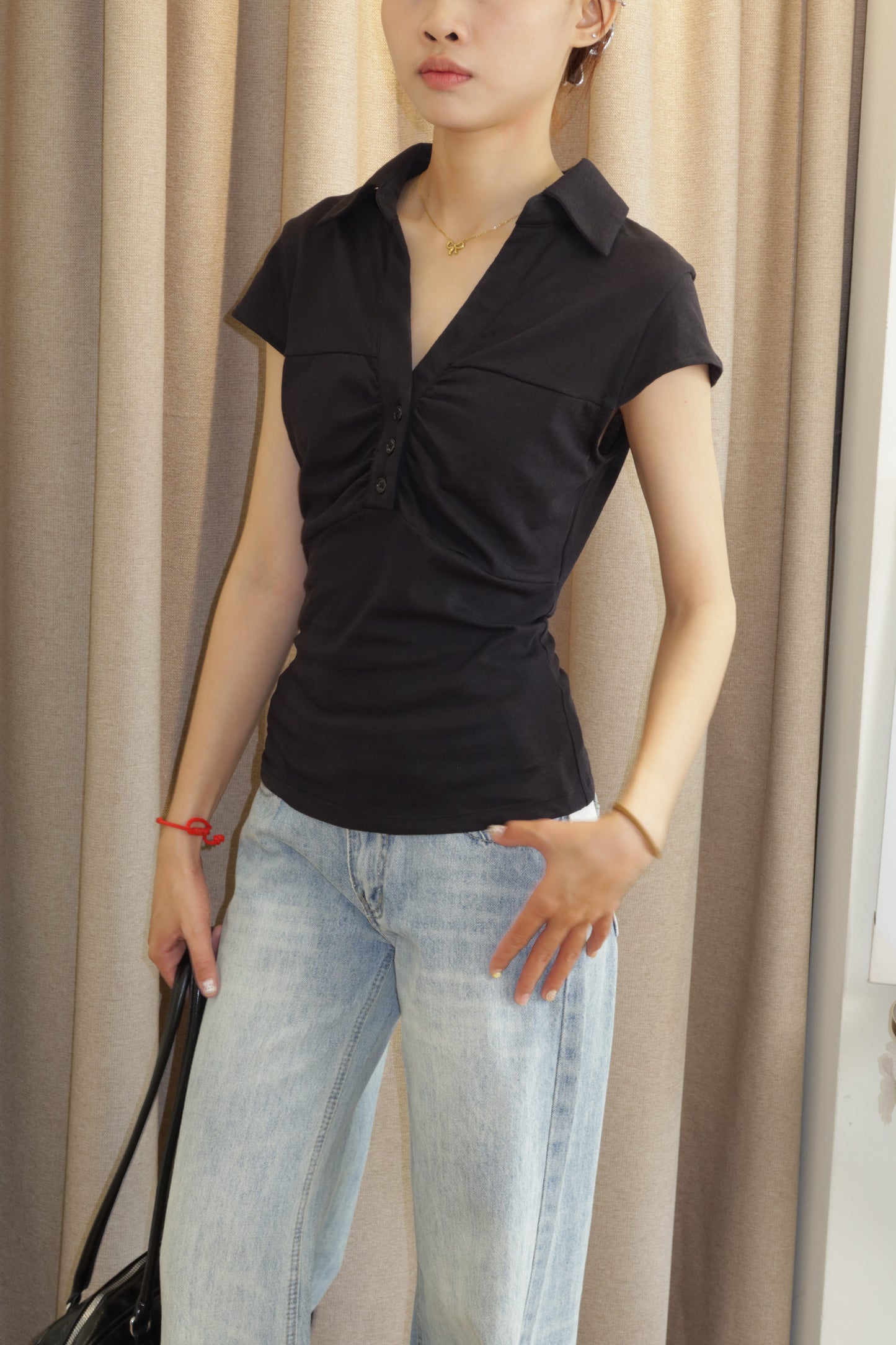 Polo buttons short sleeve