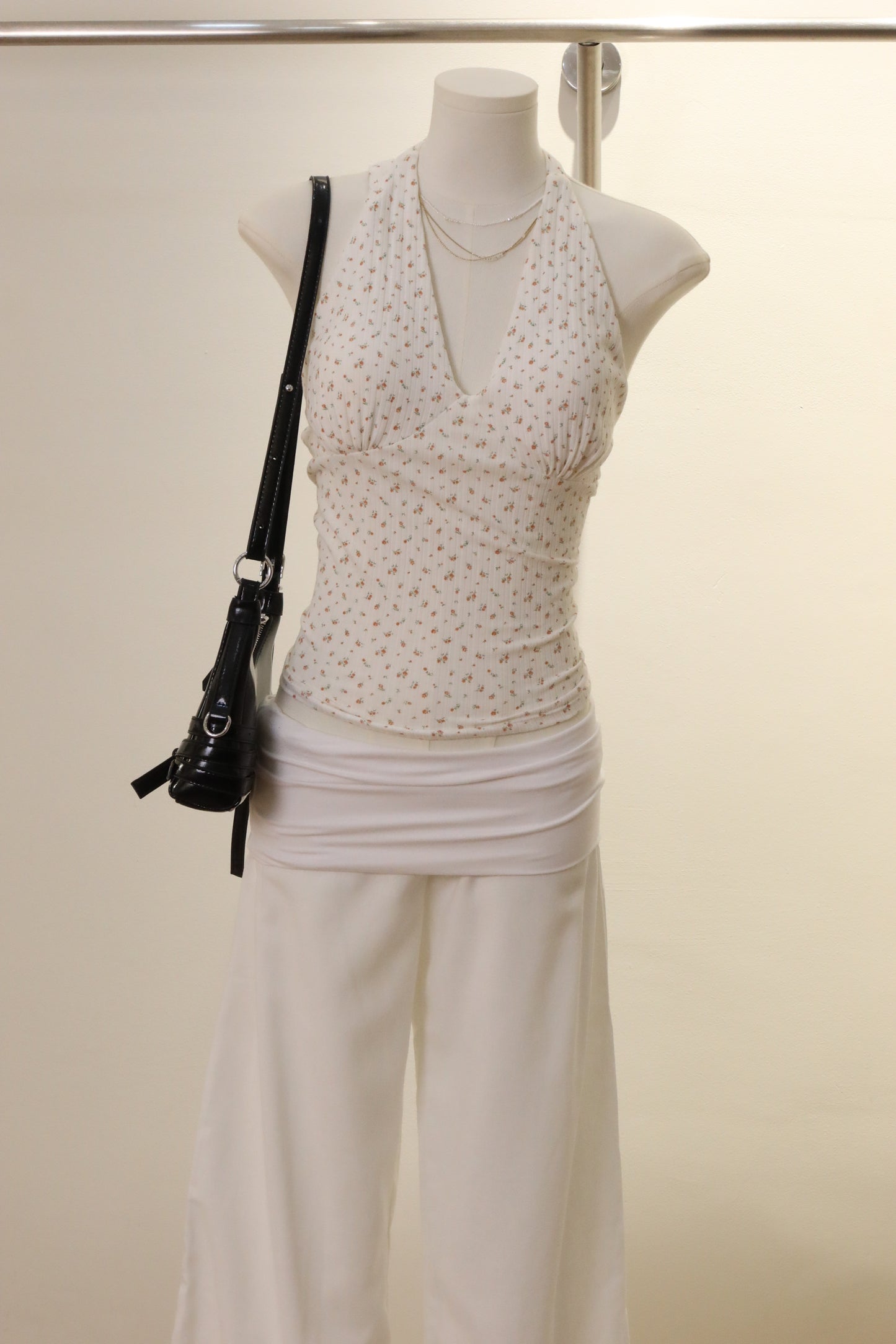 Low waist linen bottom