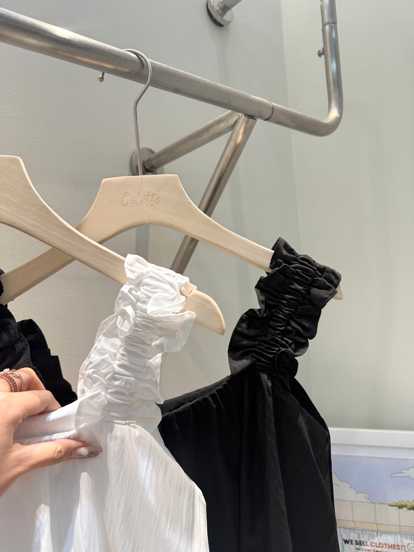 Runched sleeves tank top