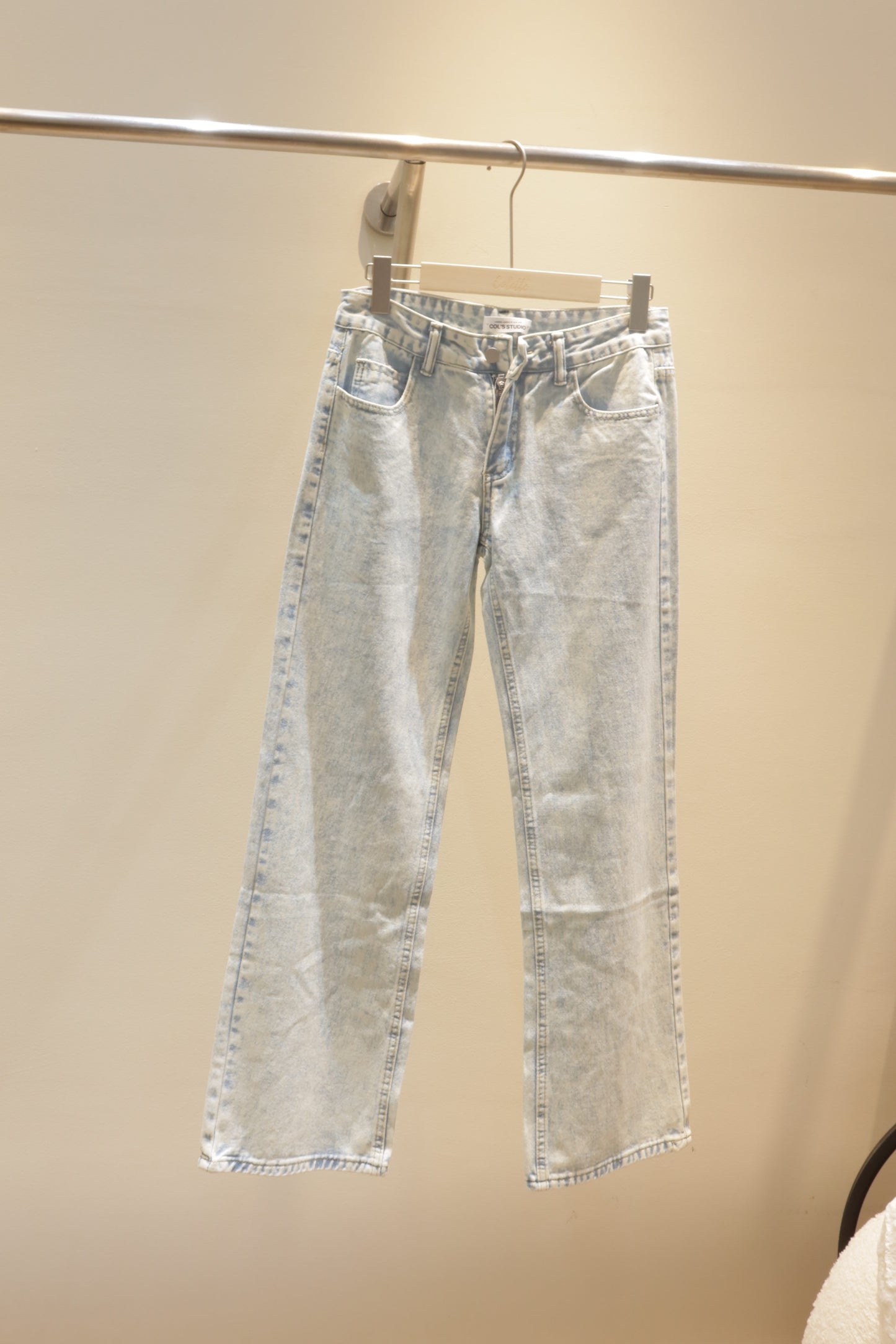 Light blue denim jeans