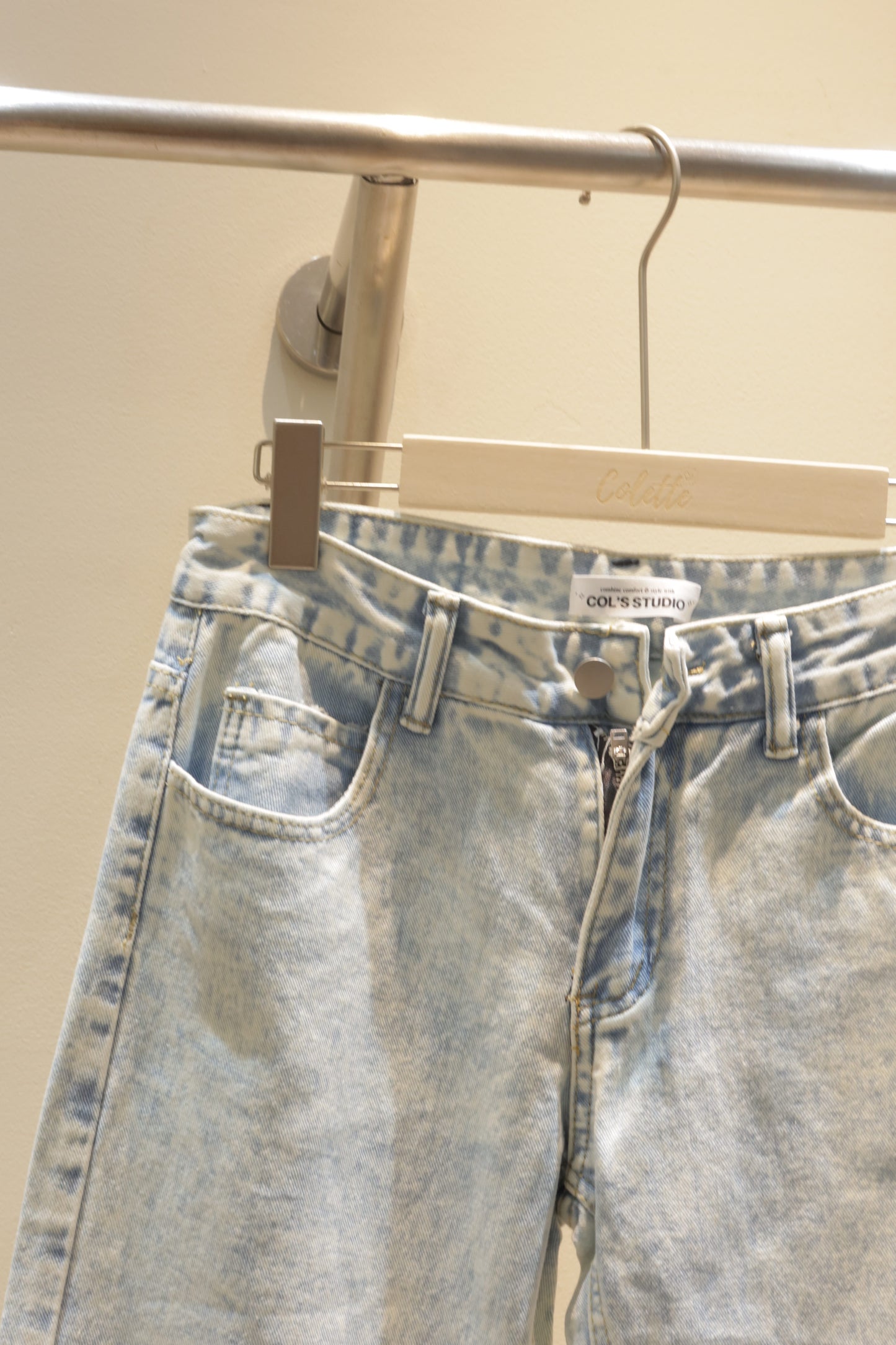 Light blue denim jeans
