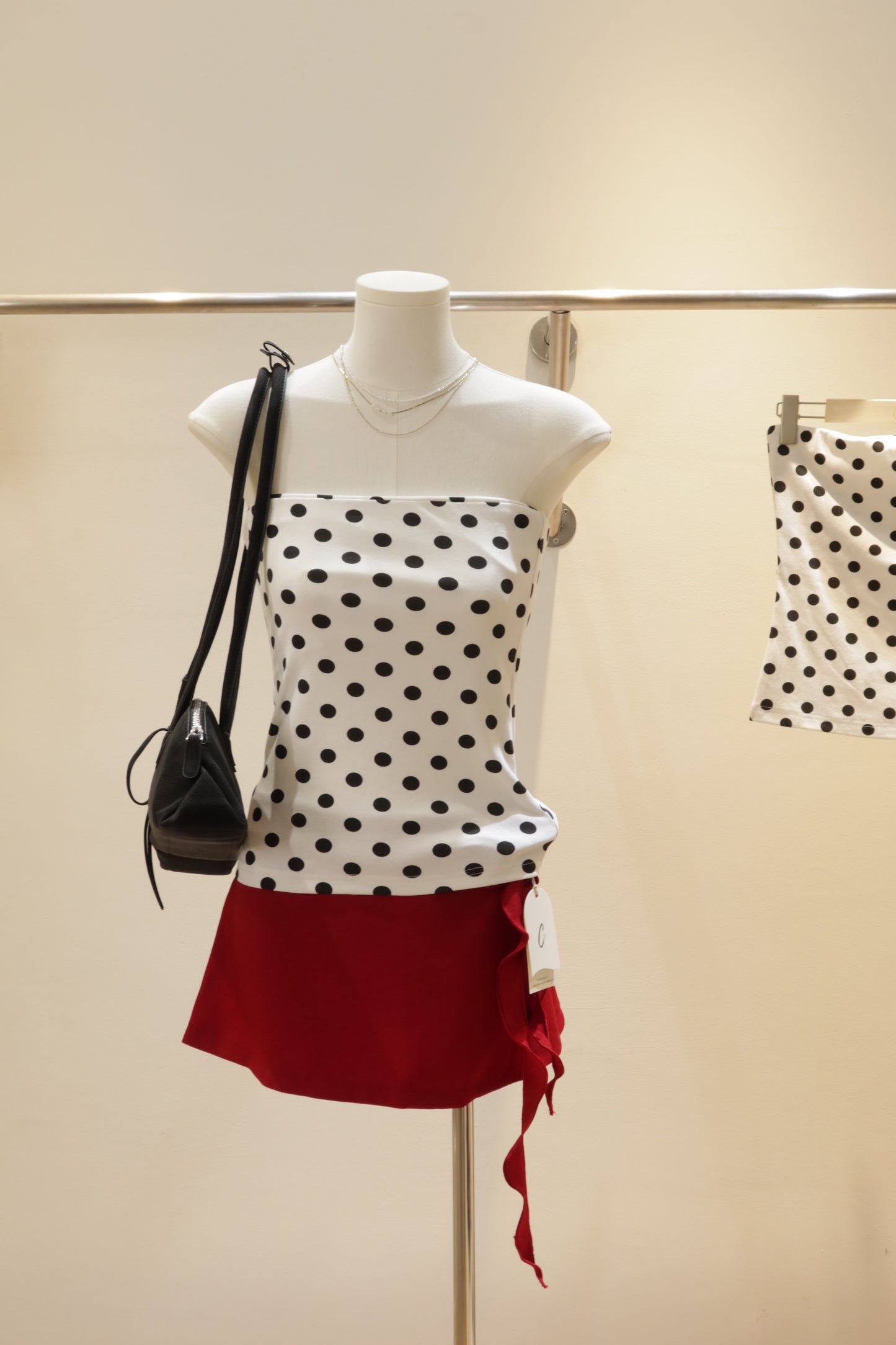 Polkadot tube top