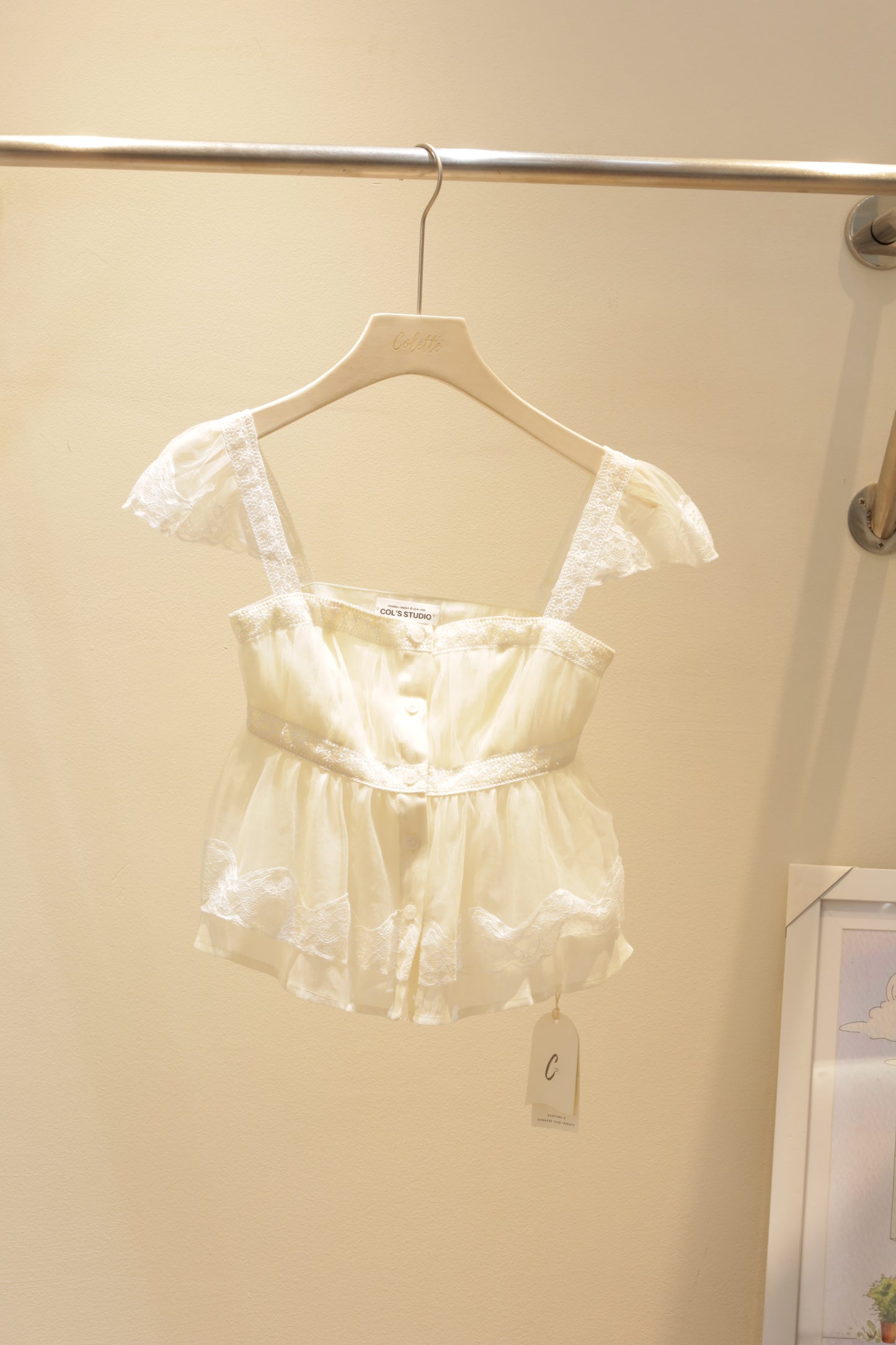 MESH LACE FLOWY TOP
