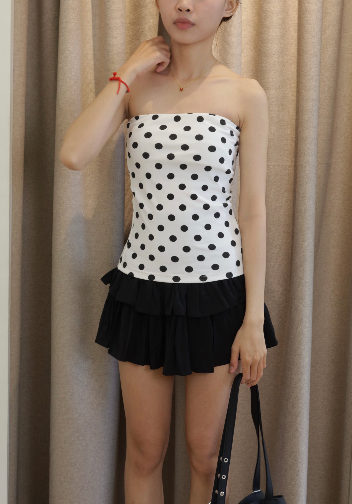Polkadot tube top