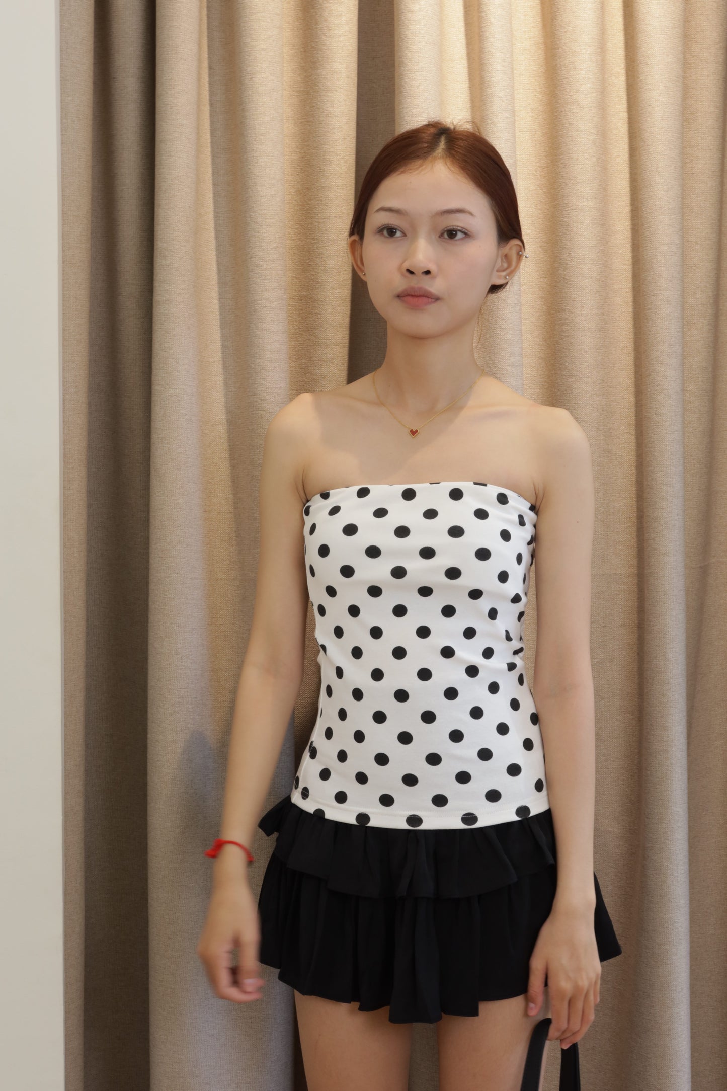 Polkadot tube top