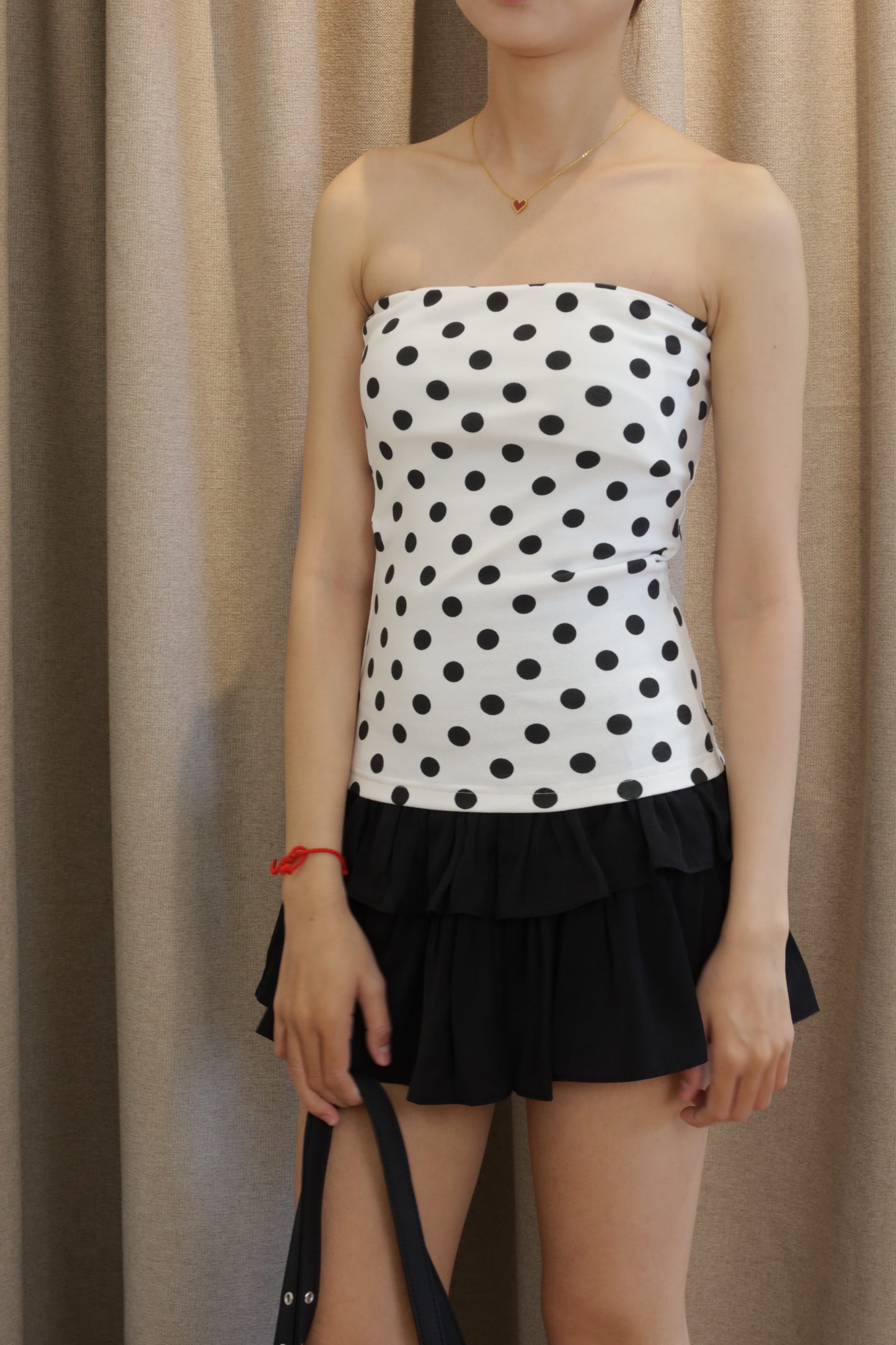 Polkadot tube top