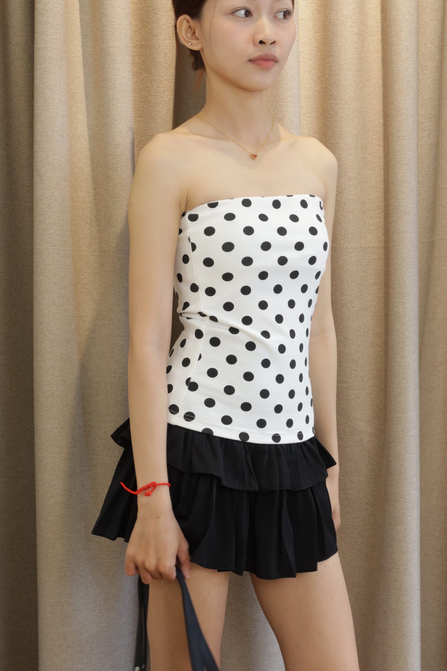 Polkadot tube top