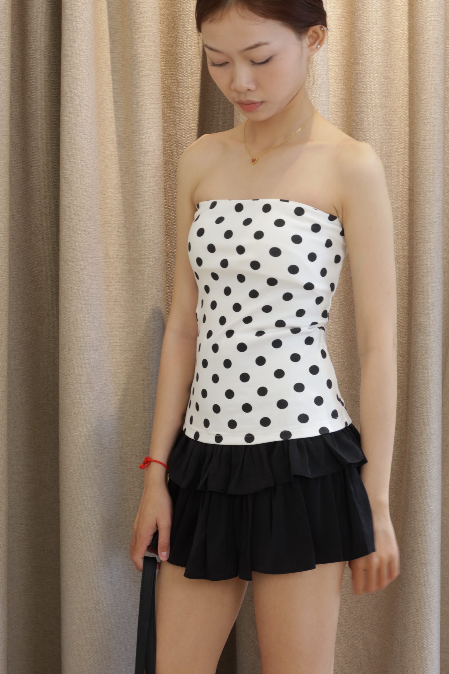 Polkadot tube top