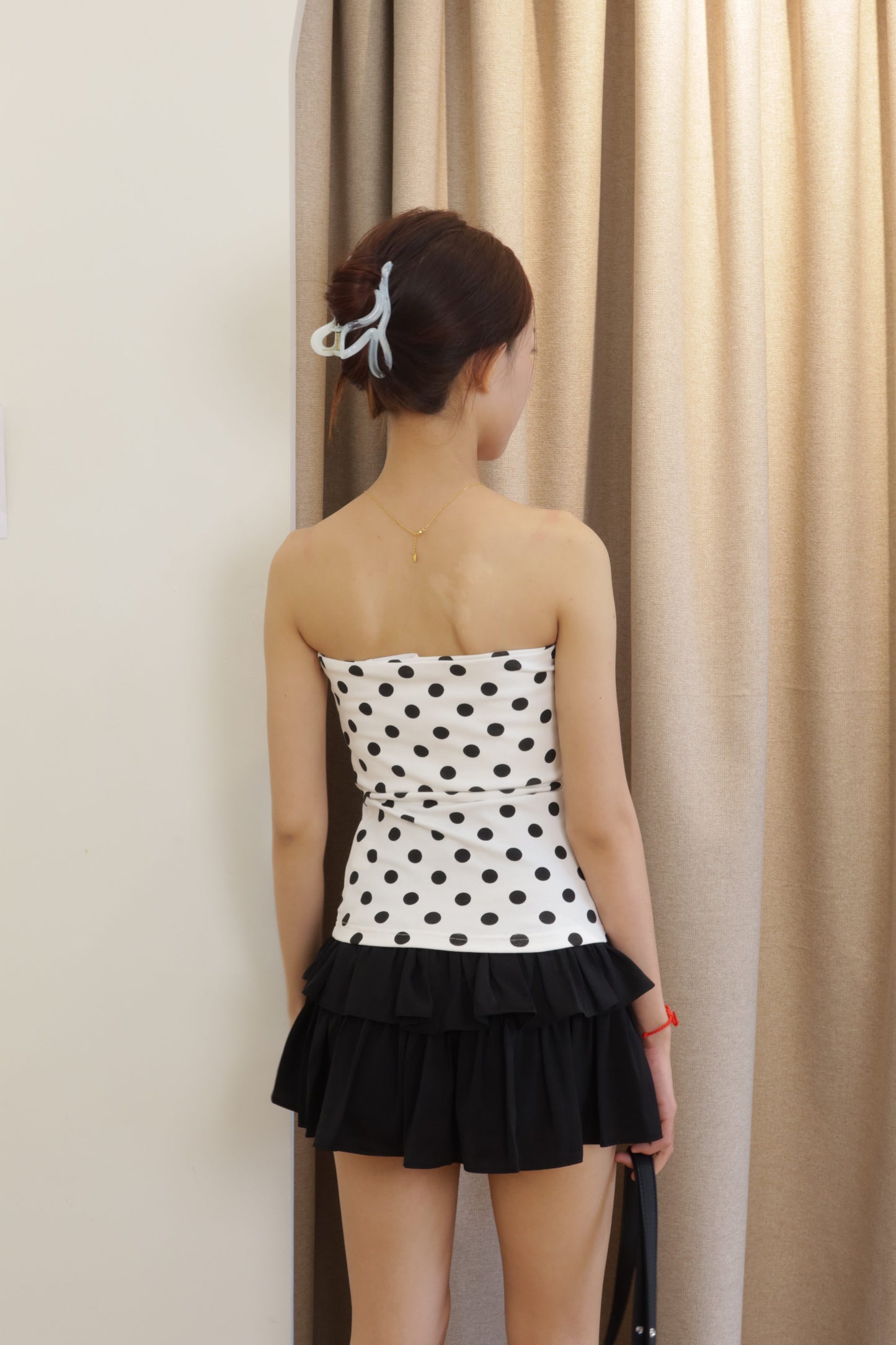 Polkadot tube top