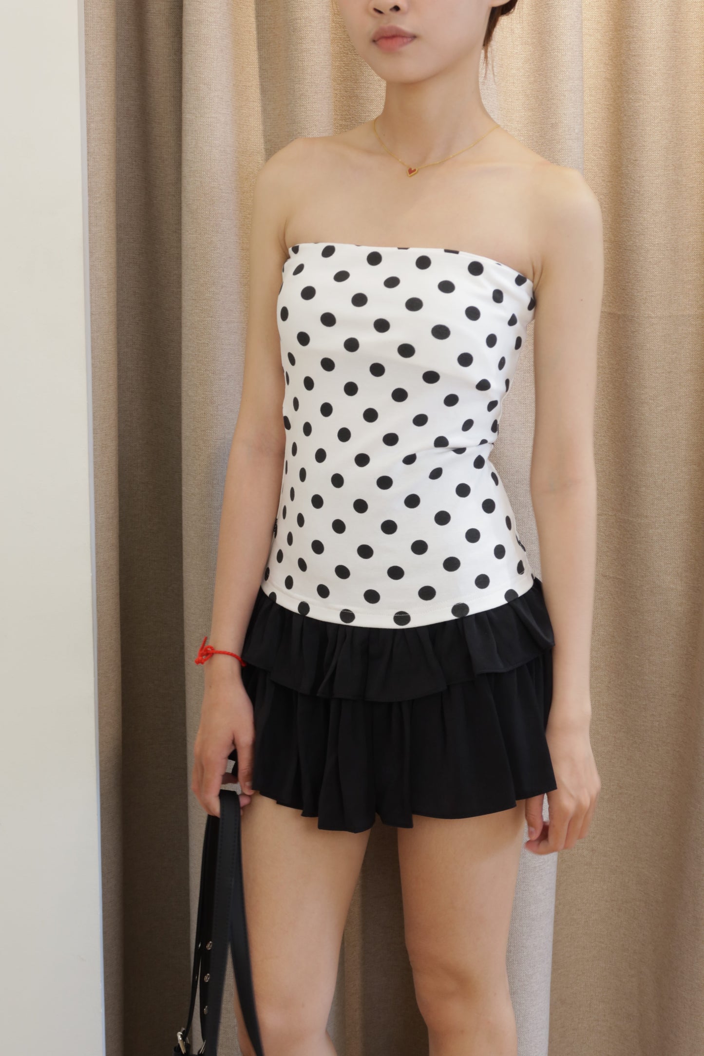 Polkadot tube top