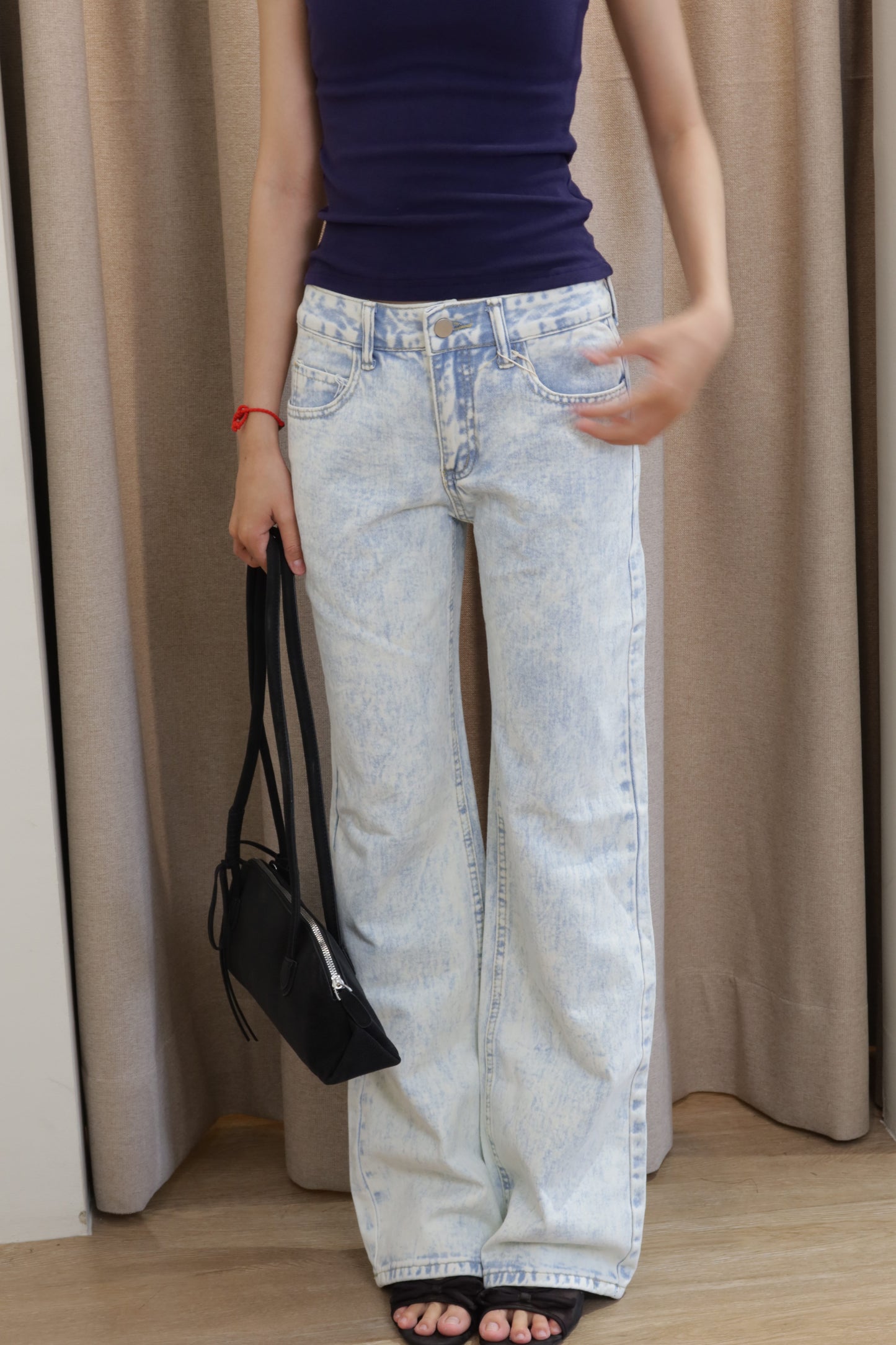 Light blue denim jeans
