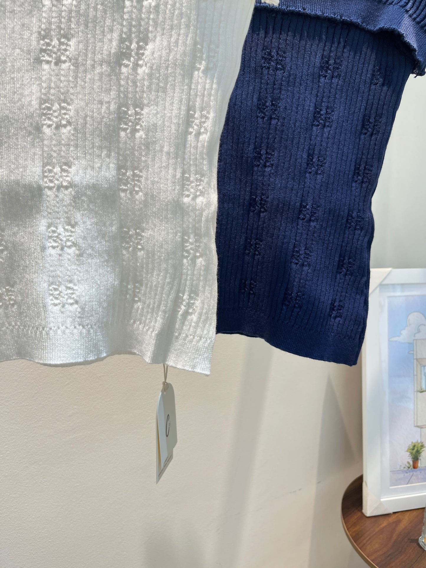 KNITTED OFF SHOULDER TOP