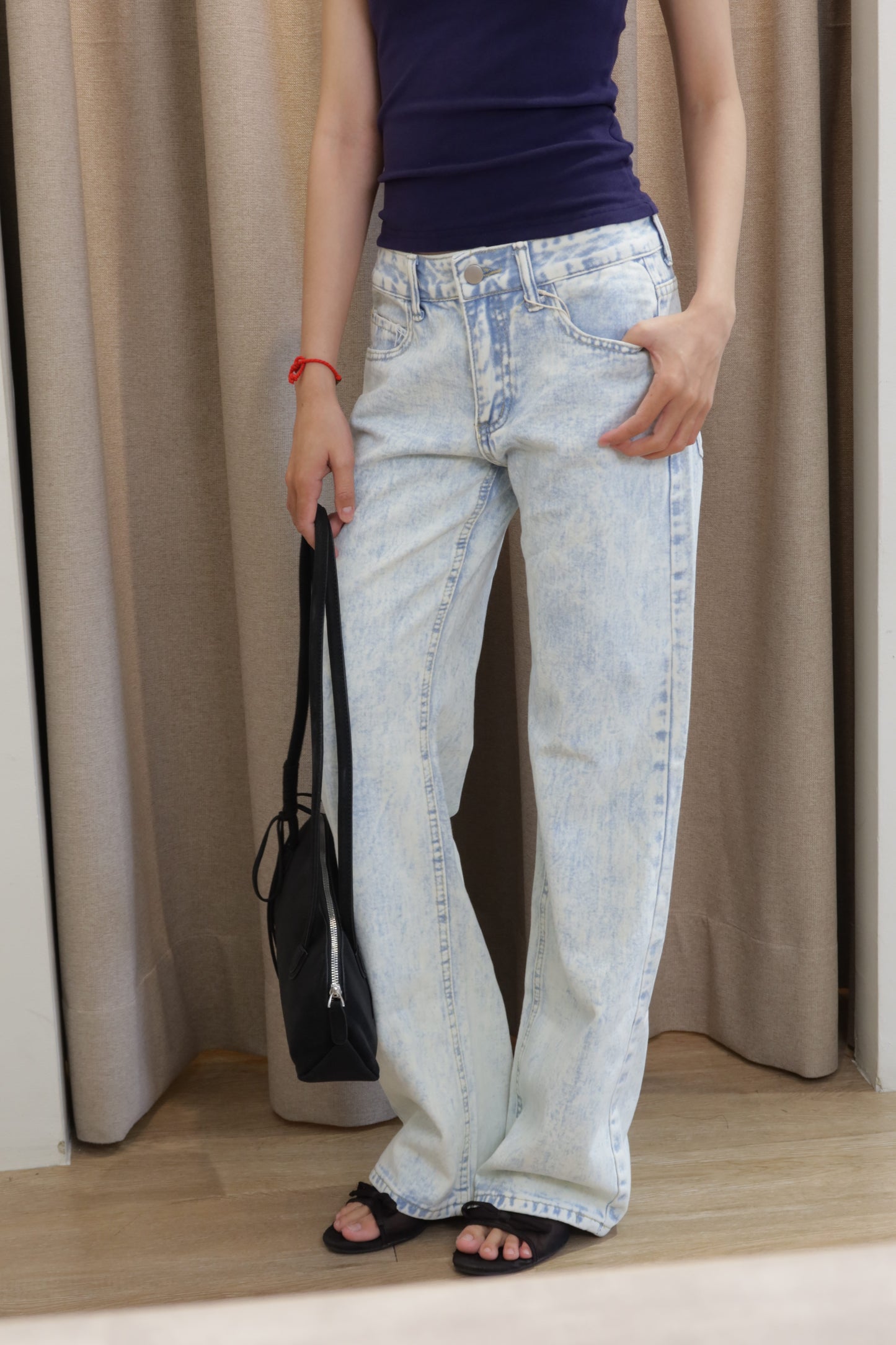 Light blue denim jeans