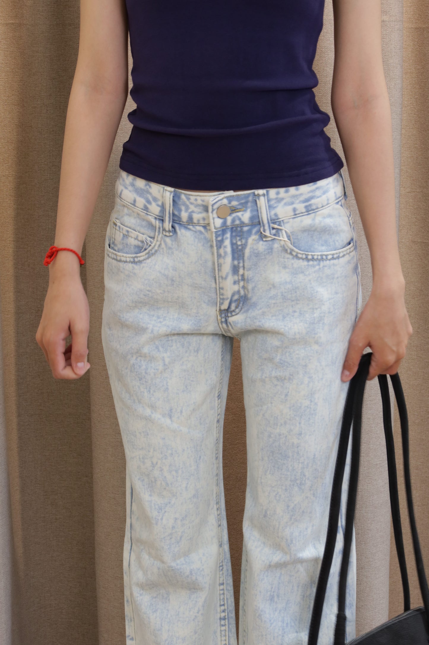 Light blue denim jeans