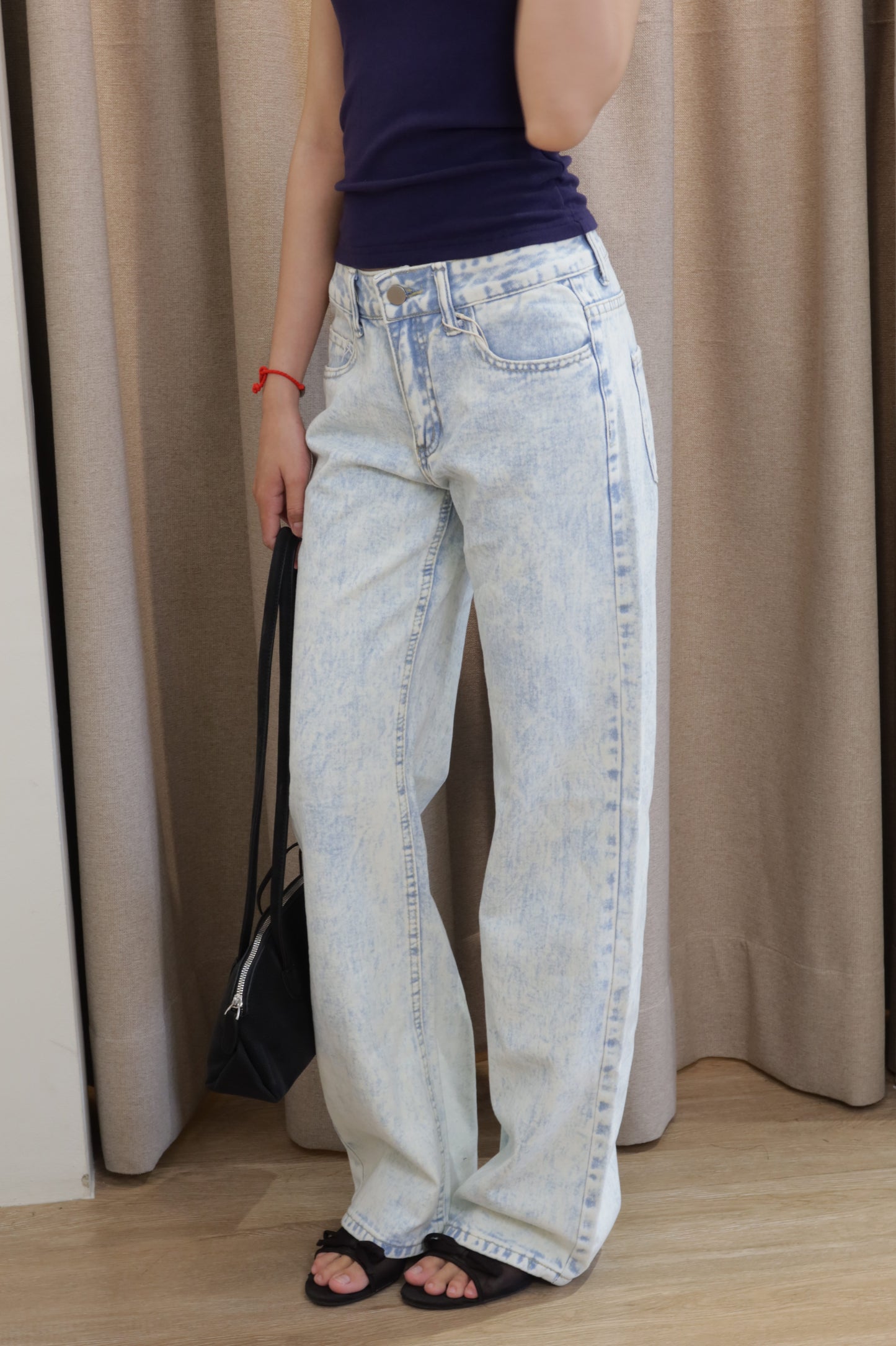 Light blue denim jeans