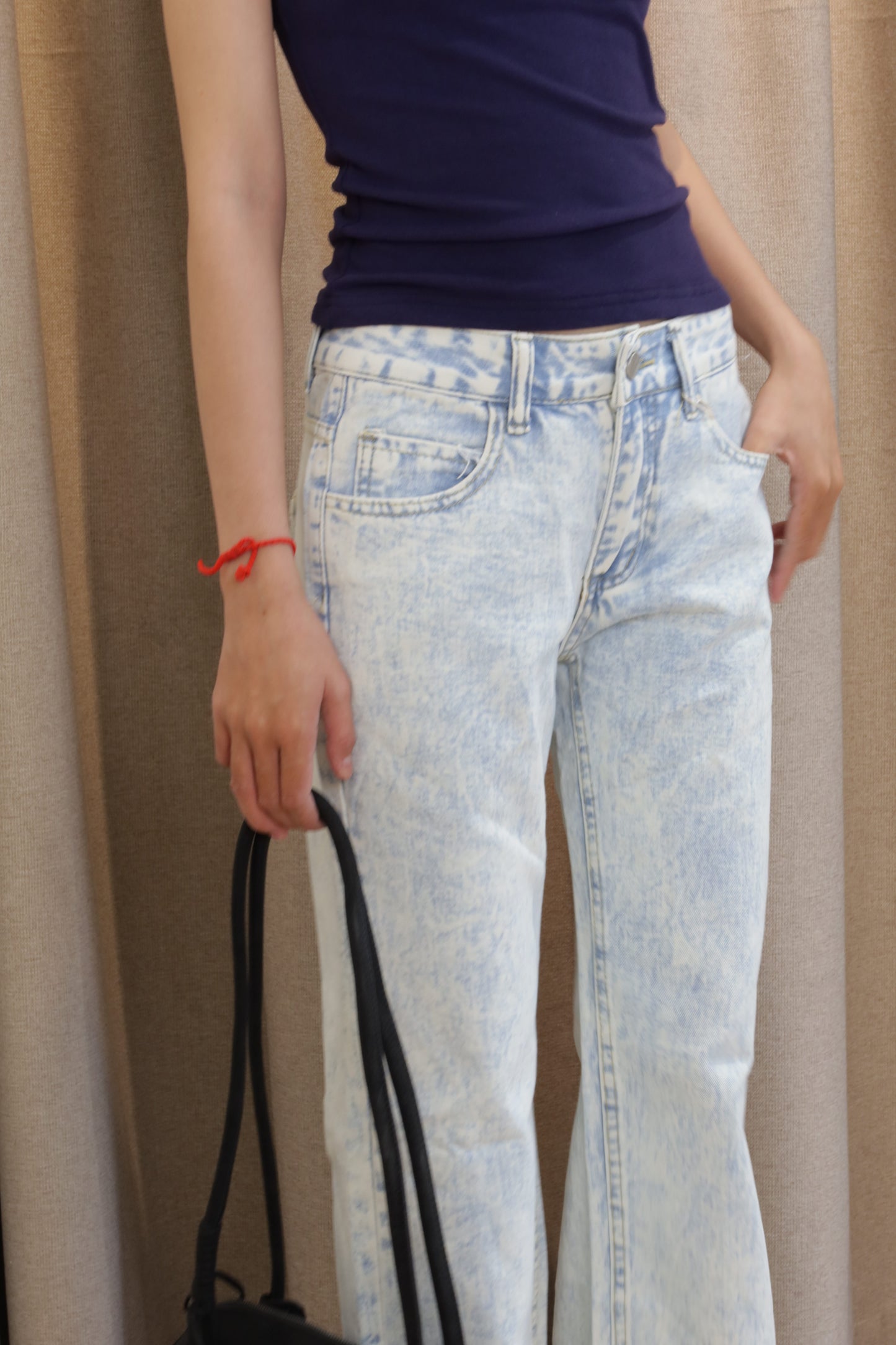 Light blue denim jeans
