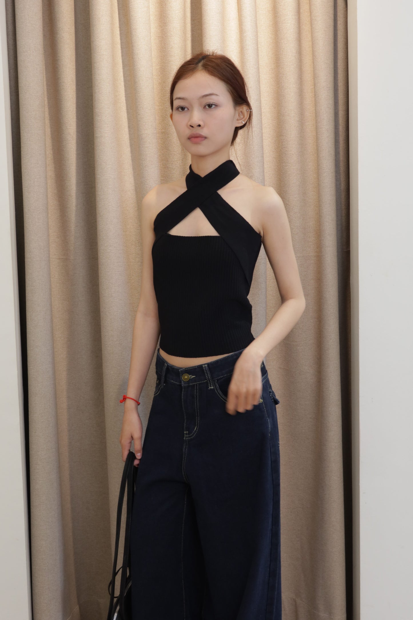 Knitted tube top 3in1
